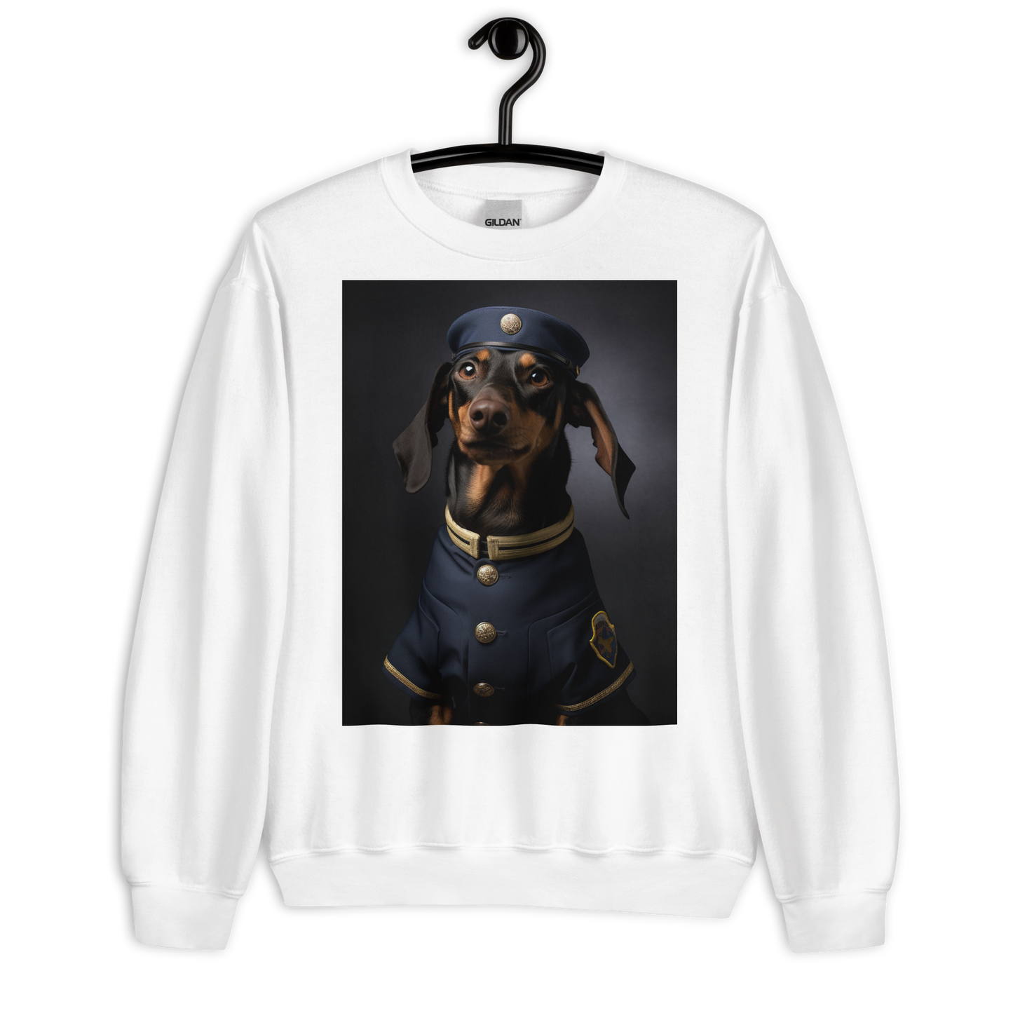 Dachshund Air Force Officer Sweatshirt