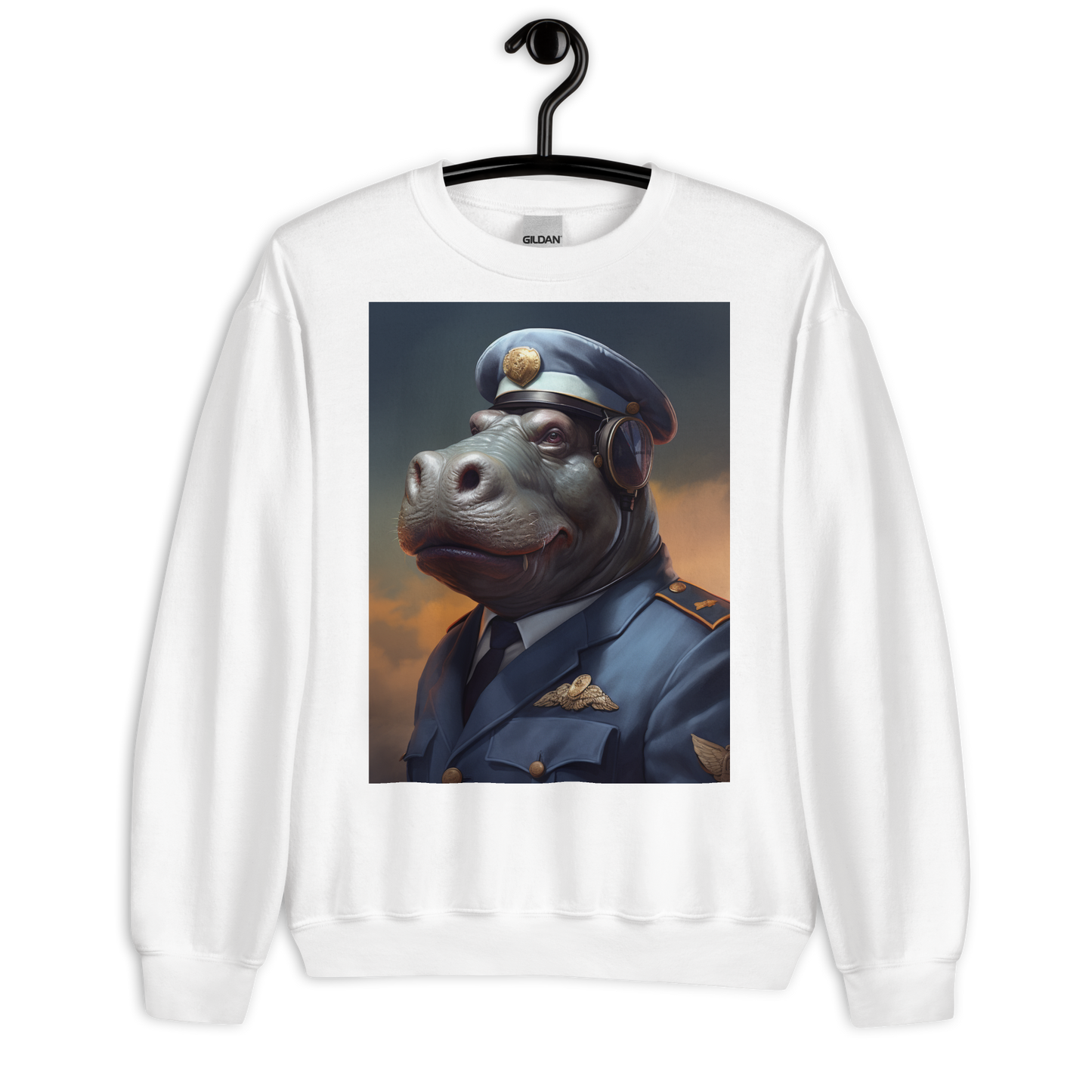 Hippo Air Force Officer Sweatshirt