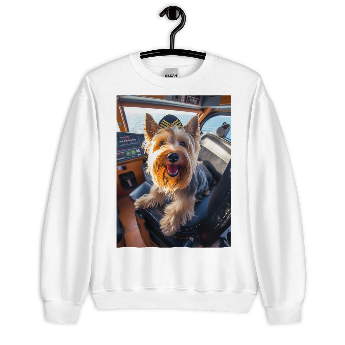 Yorkshire Terrier Airline Pilot Sweatshirt