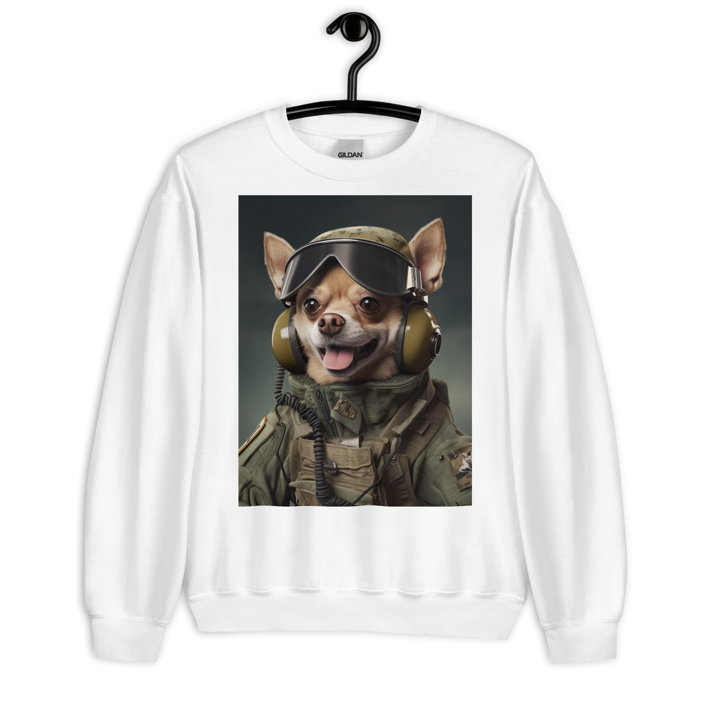 Chihuahua Air force Officer Sweatshirt