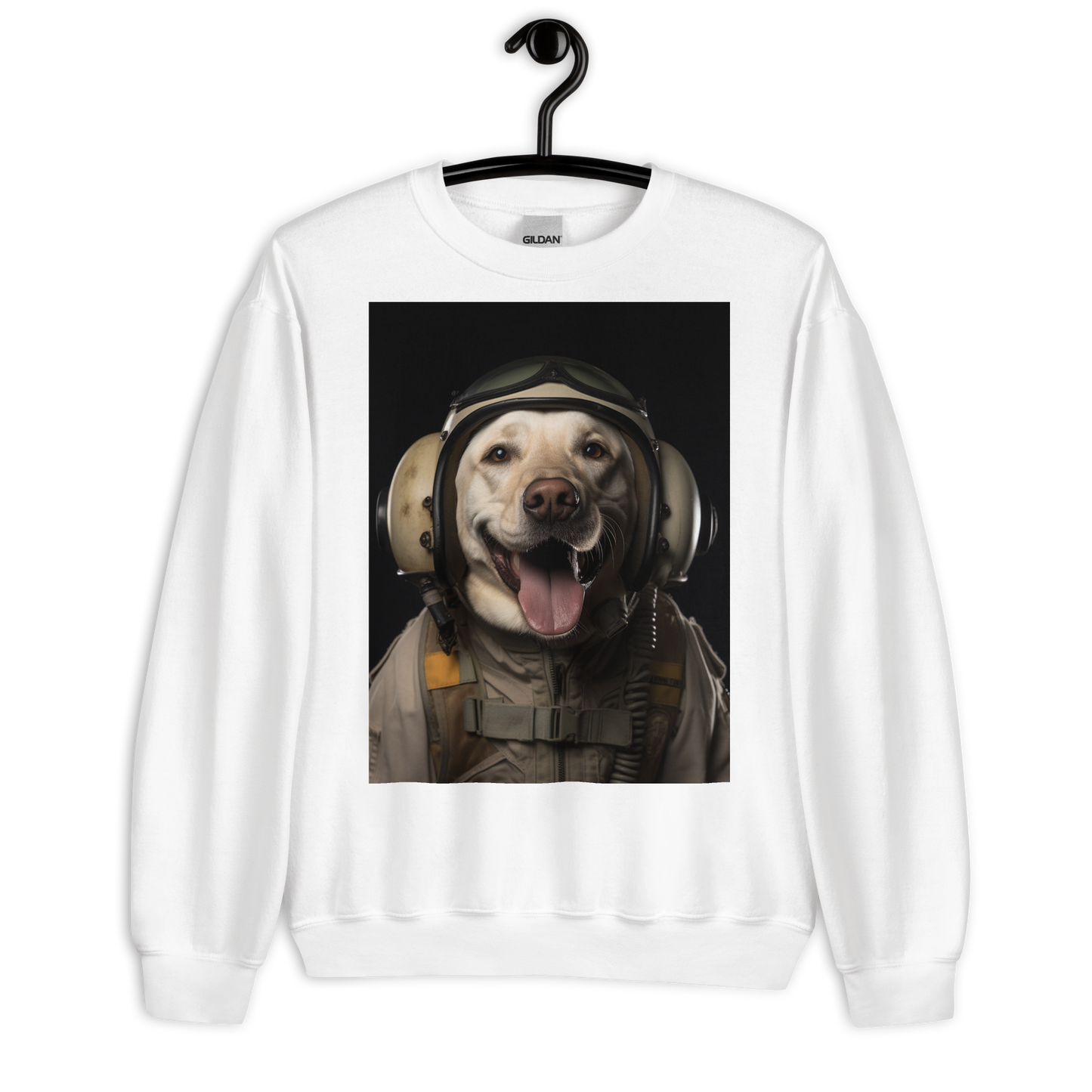 Labrador Retriever Military Person Sweatshirt