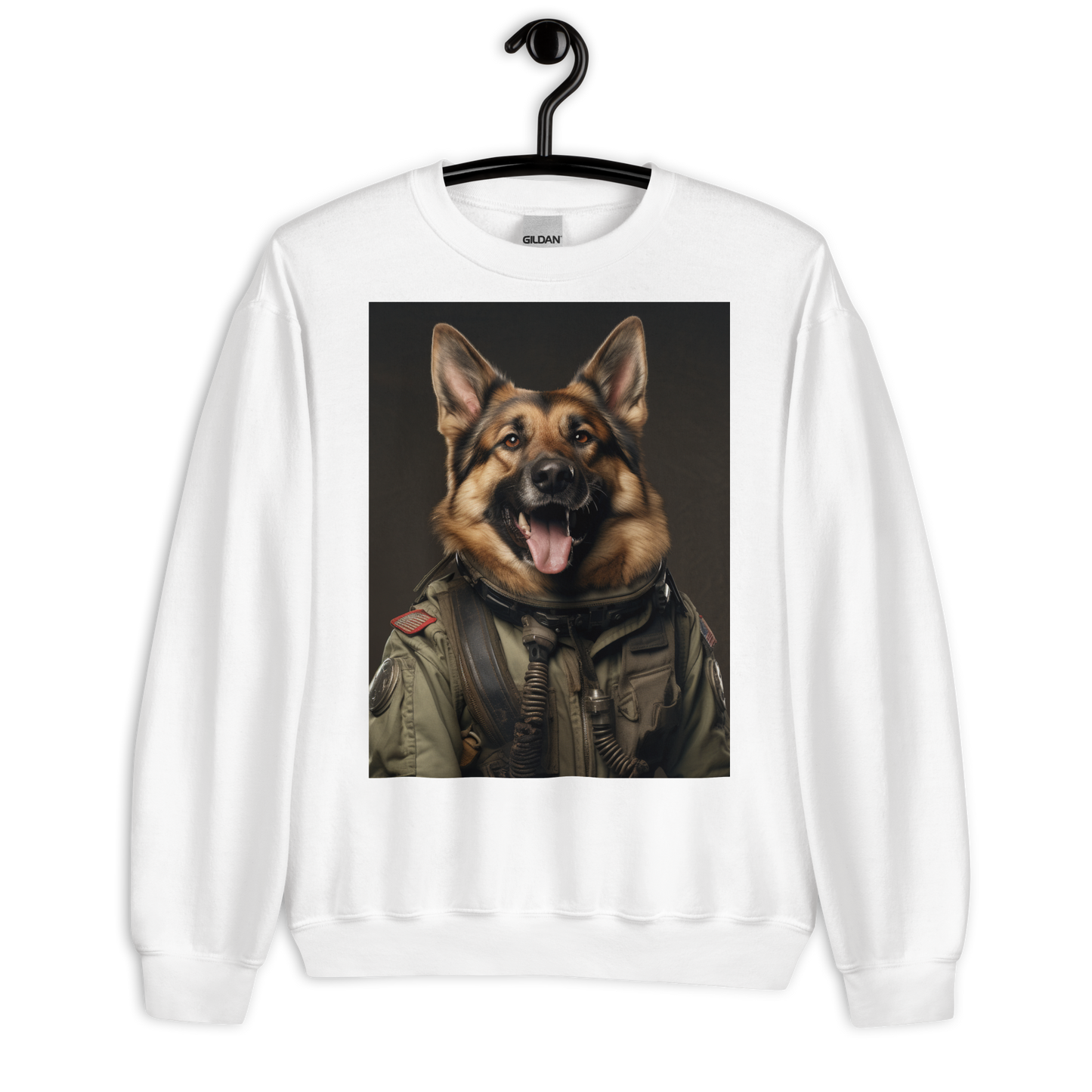 German Shepherd Military Person Sweatshirt