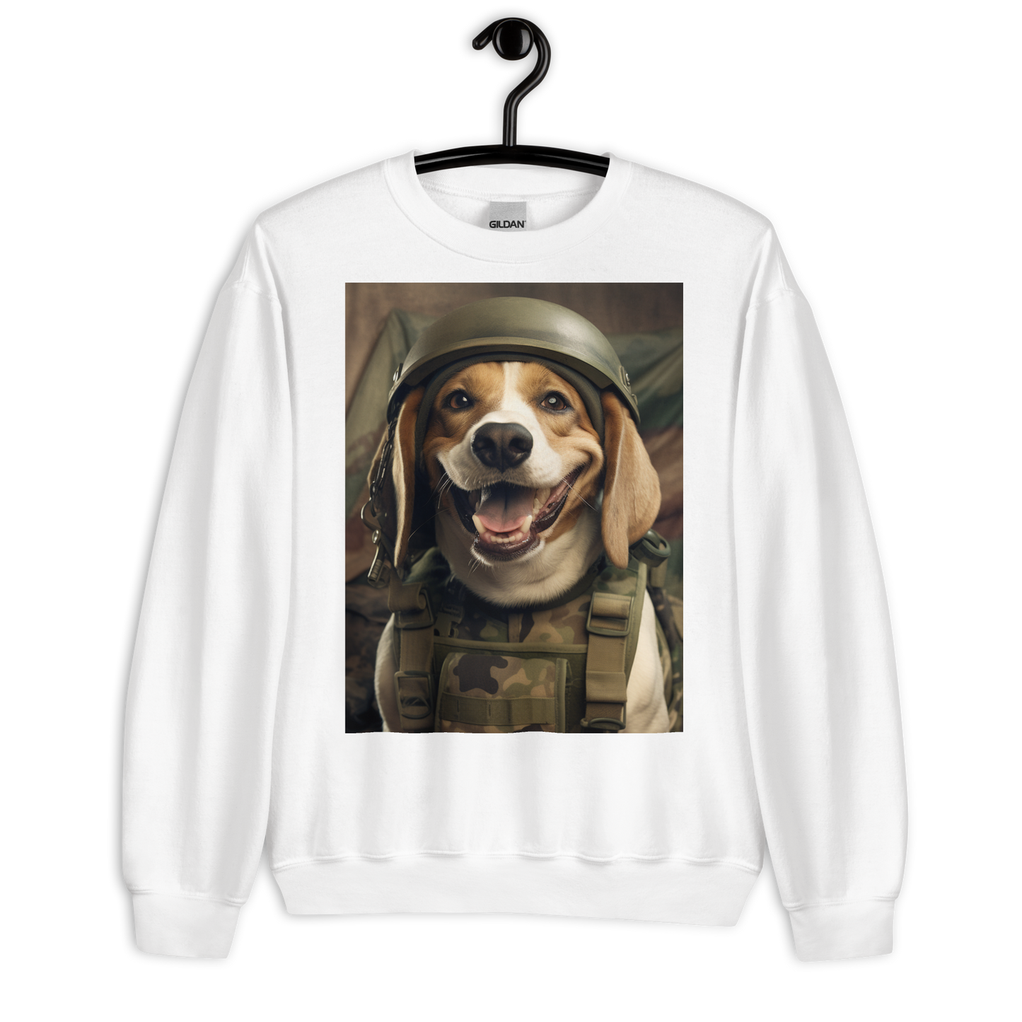 Beagle Military Person Sweatshirt