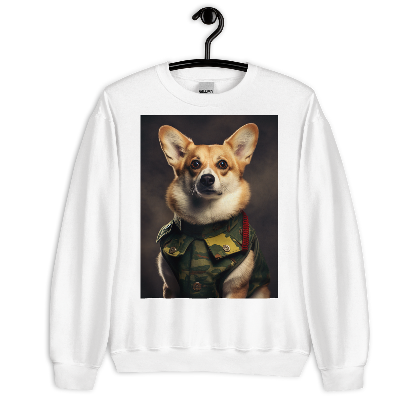 Pembroke Welsh Corgi Military Person Sweatshirt