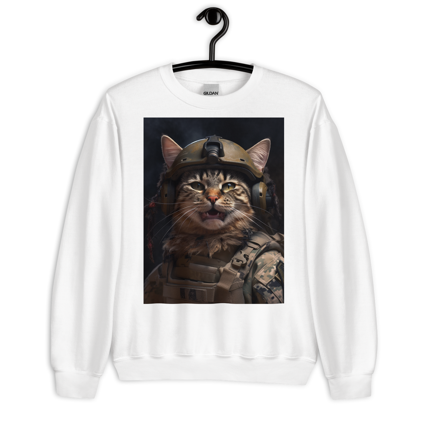 Maine Coon Military Person Sweatshirt