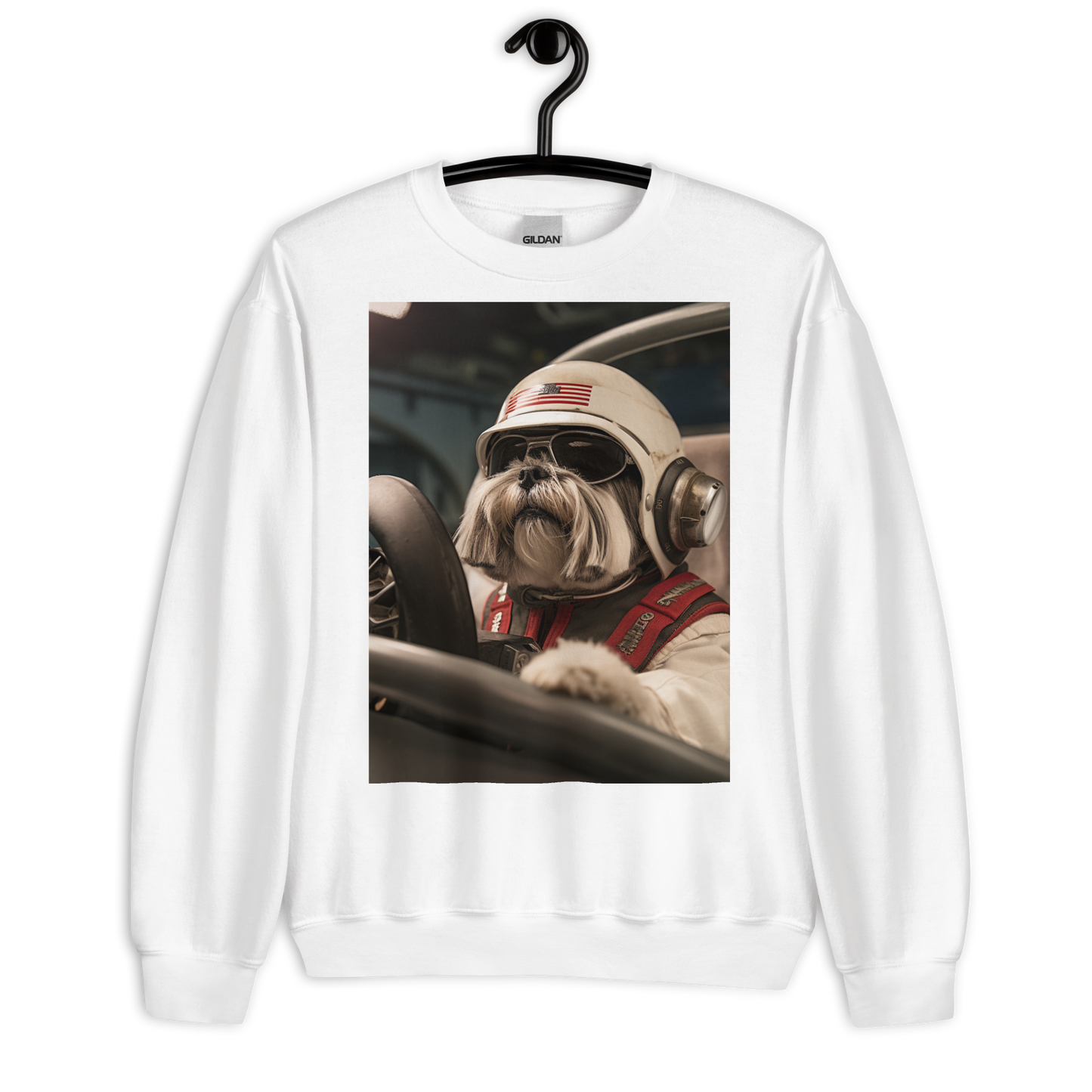 Shih Tzu F1 Car Driver Sweatshirt