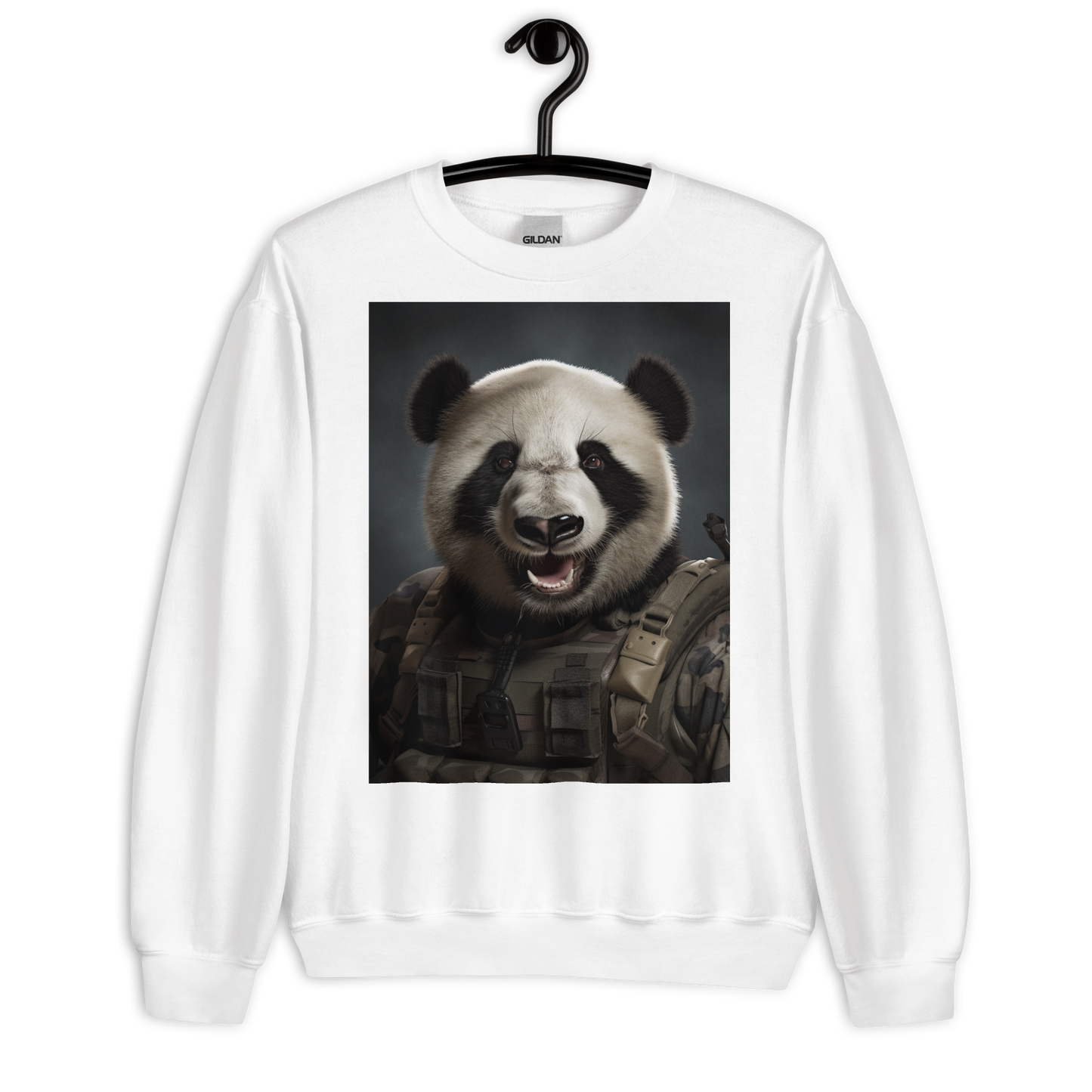 Panda Military Person Sweatshirt