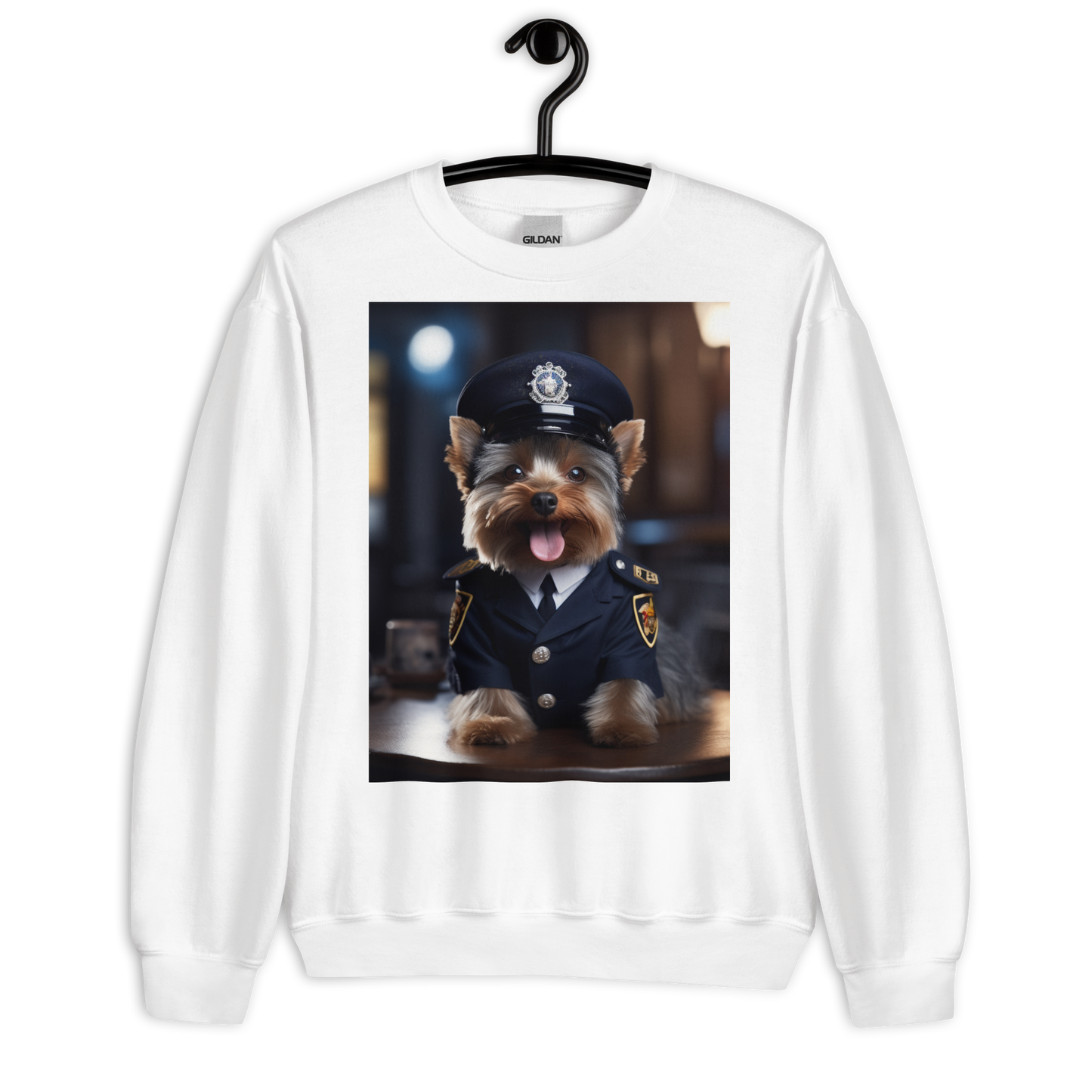 Yorkshire Terrier Police Officer Sweatshirt