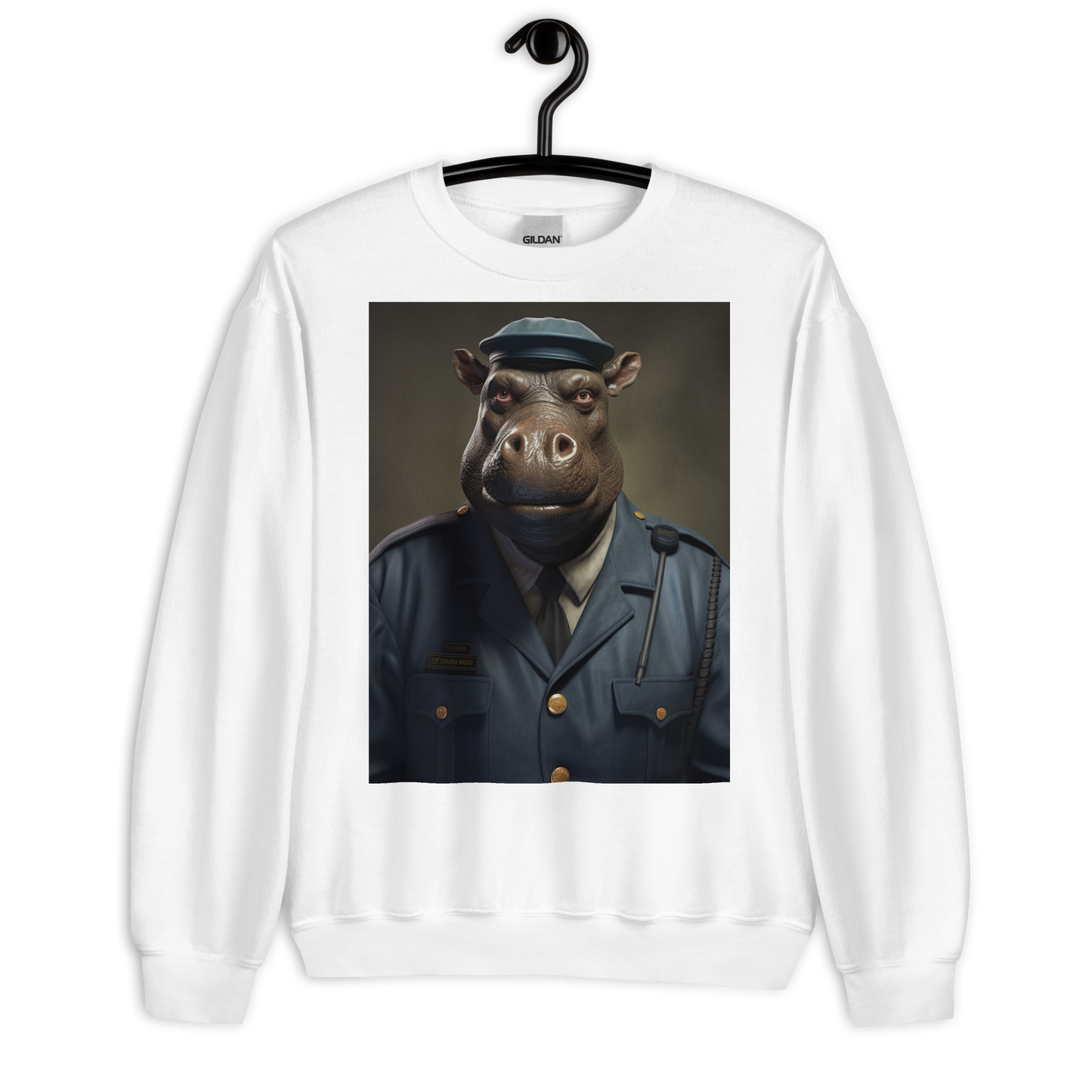 Hippo Police Officer Sweatshirt