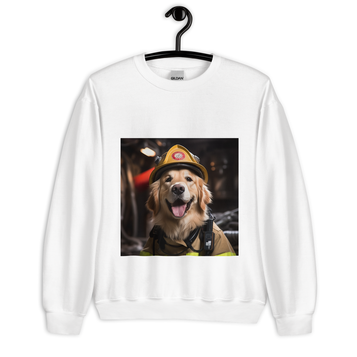 Golden Retriever Firefighter Unisex Sweatshirt