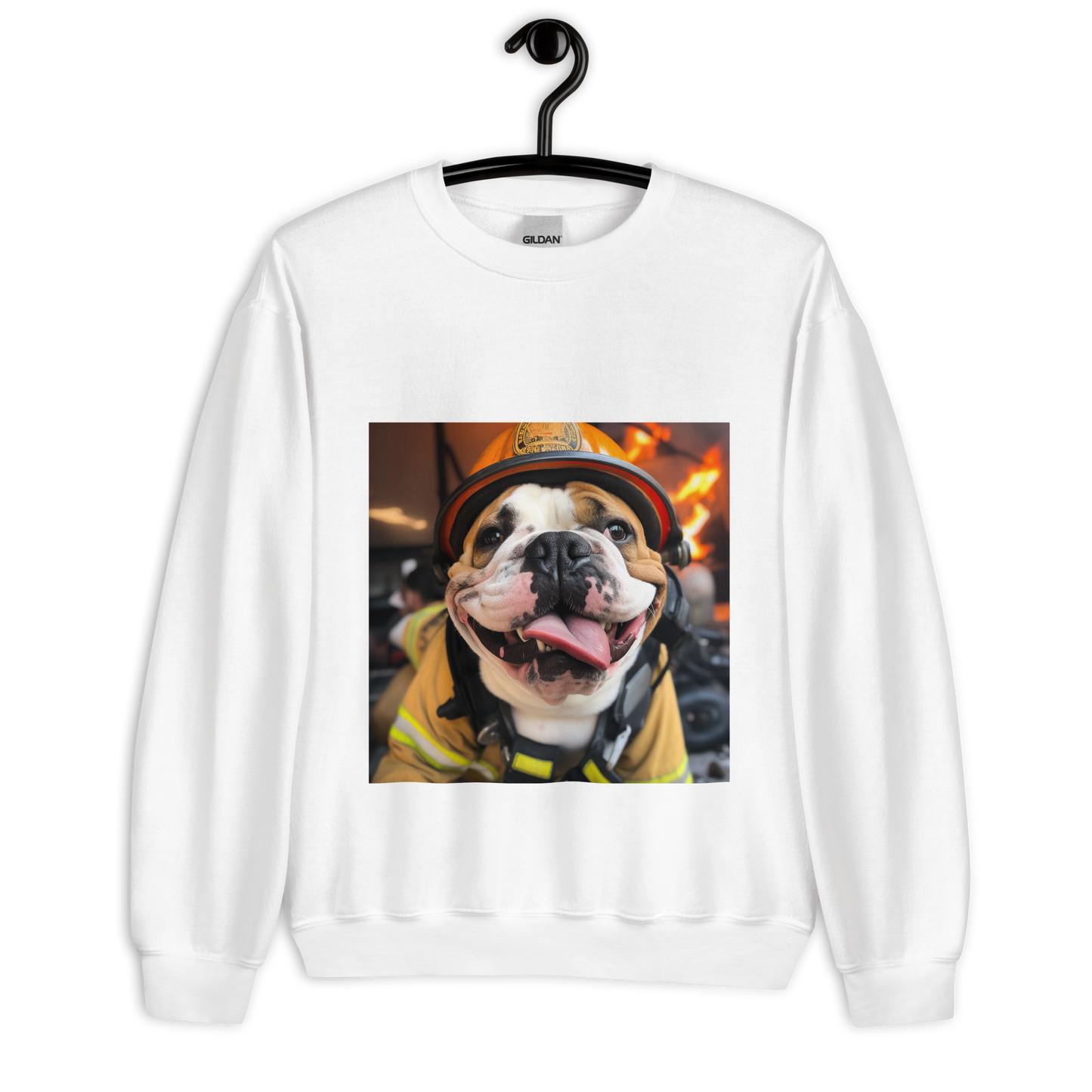 Bulldog Firefighter Unisex Sweatshirt