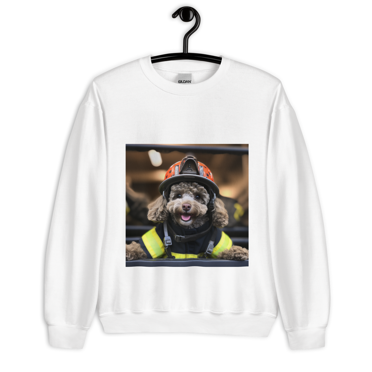 Poodle Firefighter Unisex Sweatshirt