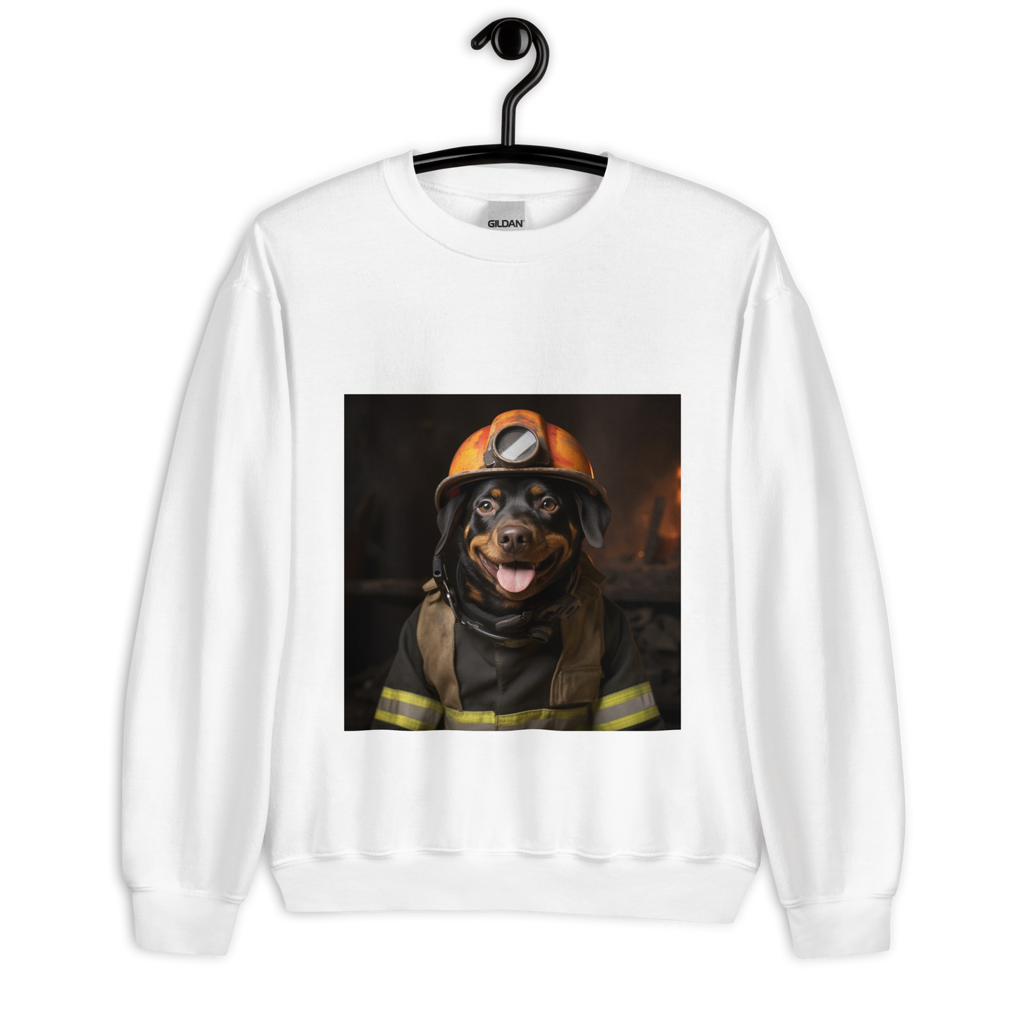 Rottweiler Firefighter Unisex Sweatshirt