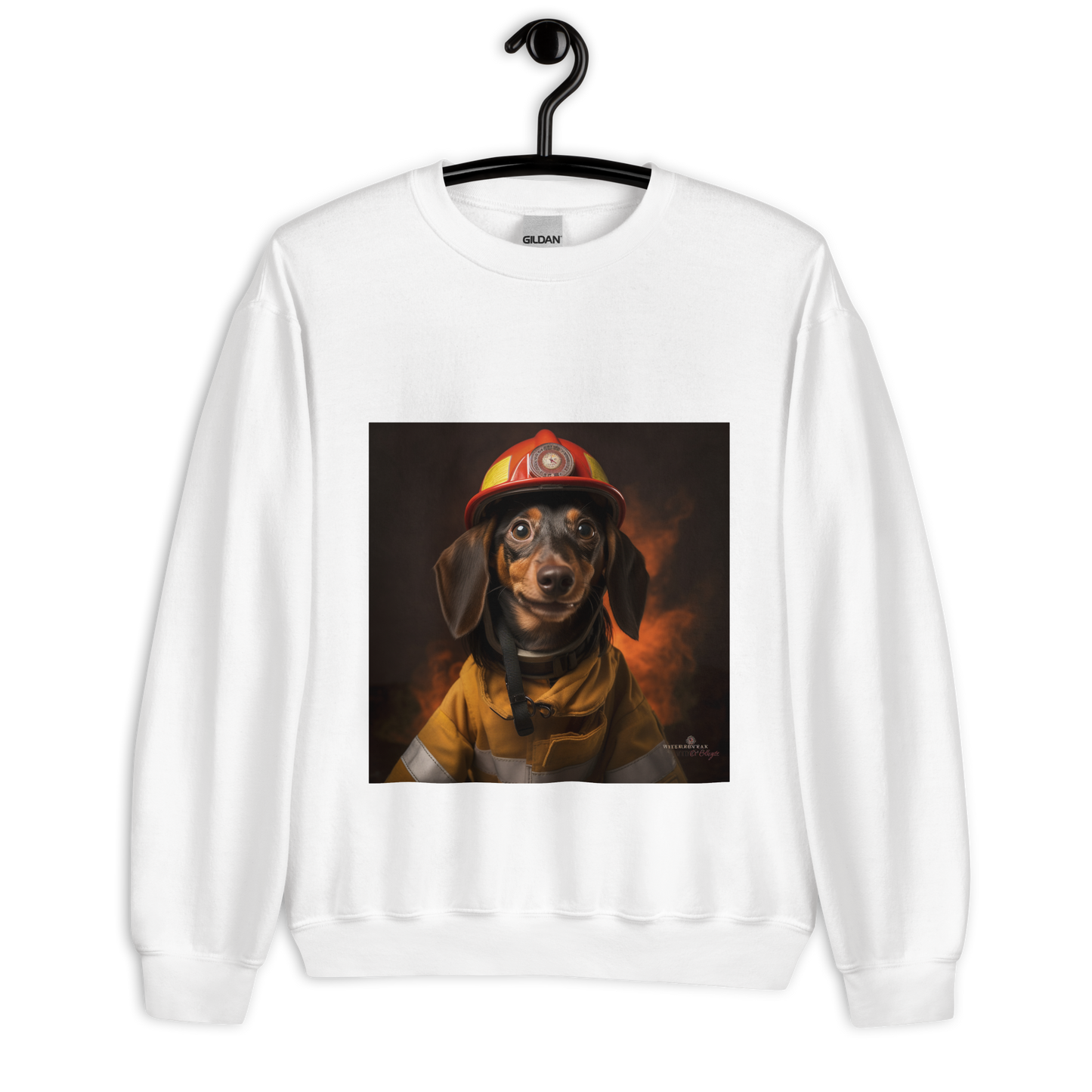 Dachshund Firefighter Unisex Sweatshirt