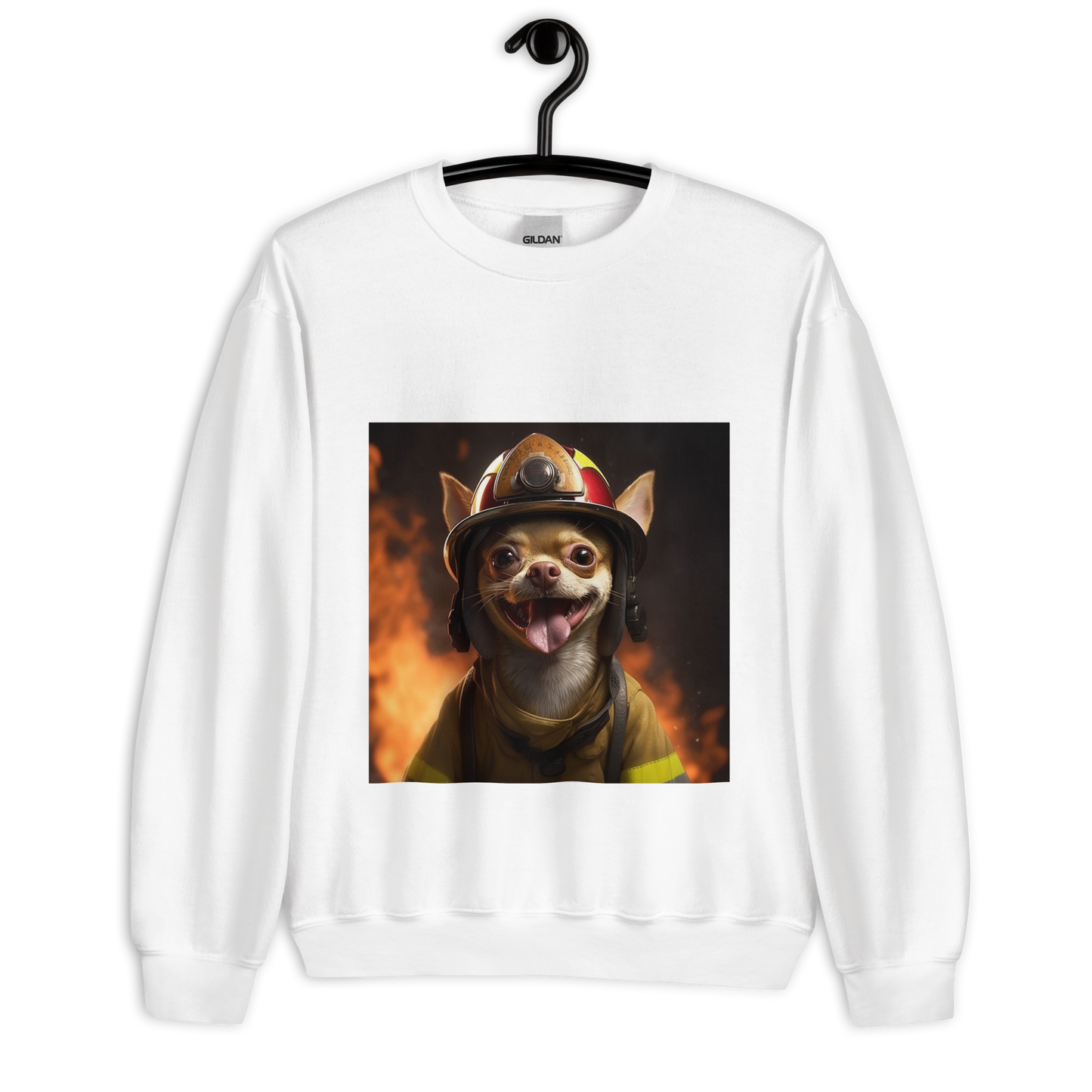 Chihuahua Firefighter Unisex Sweatshirt