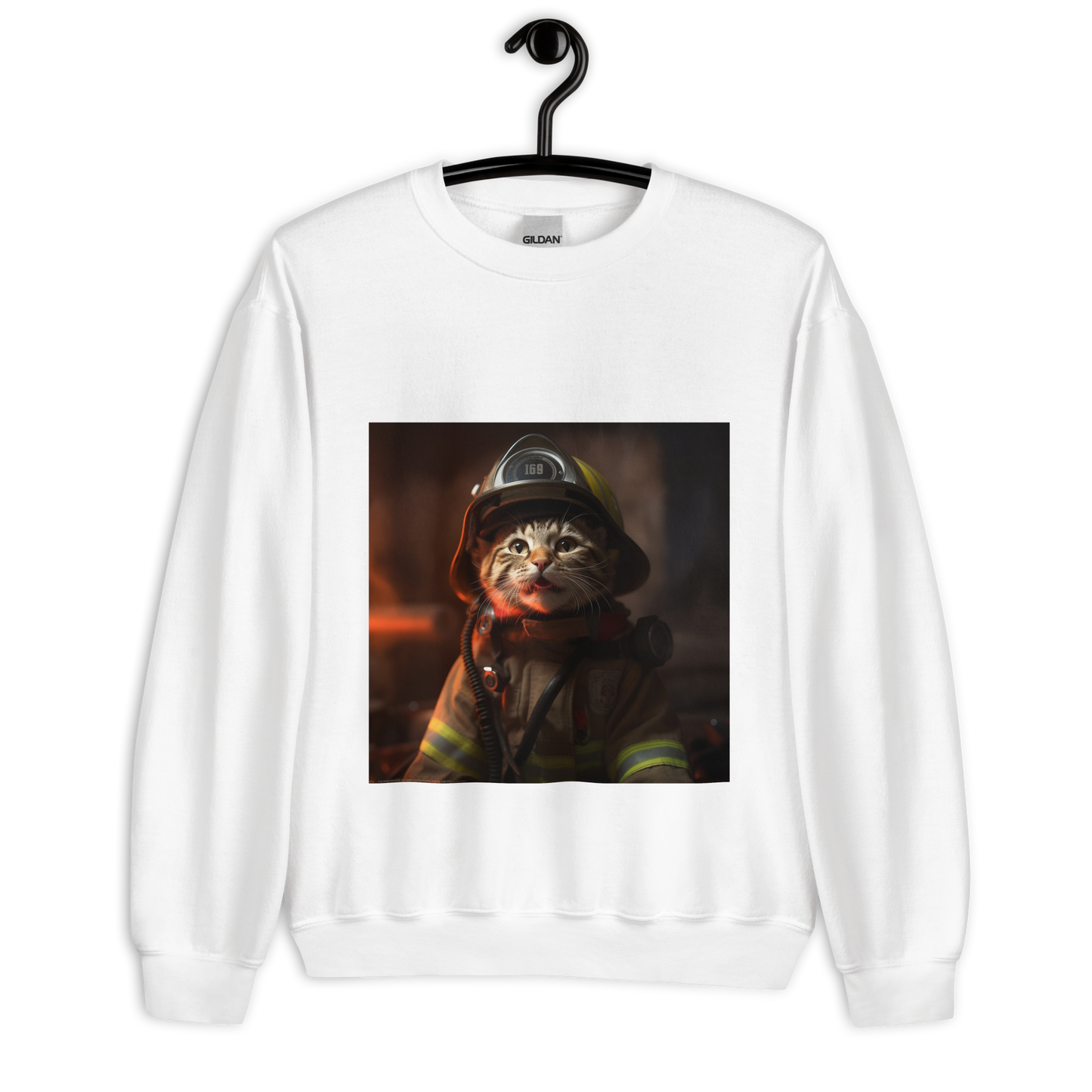 Domestic Shorthair Firefight Unisex Sweatshirt