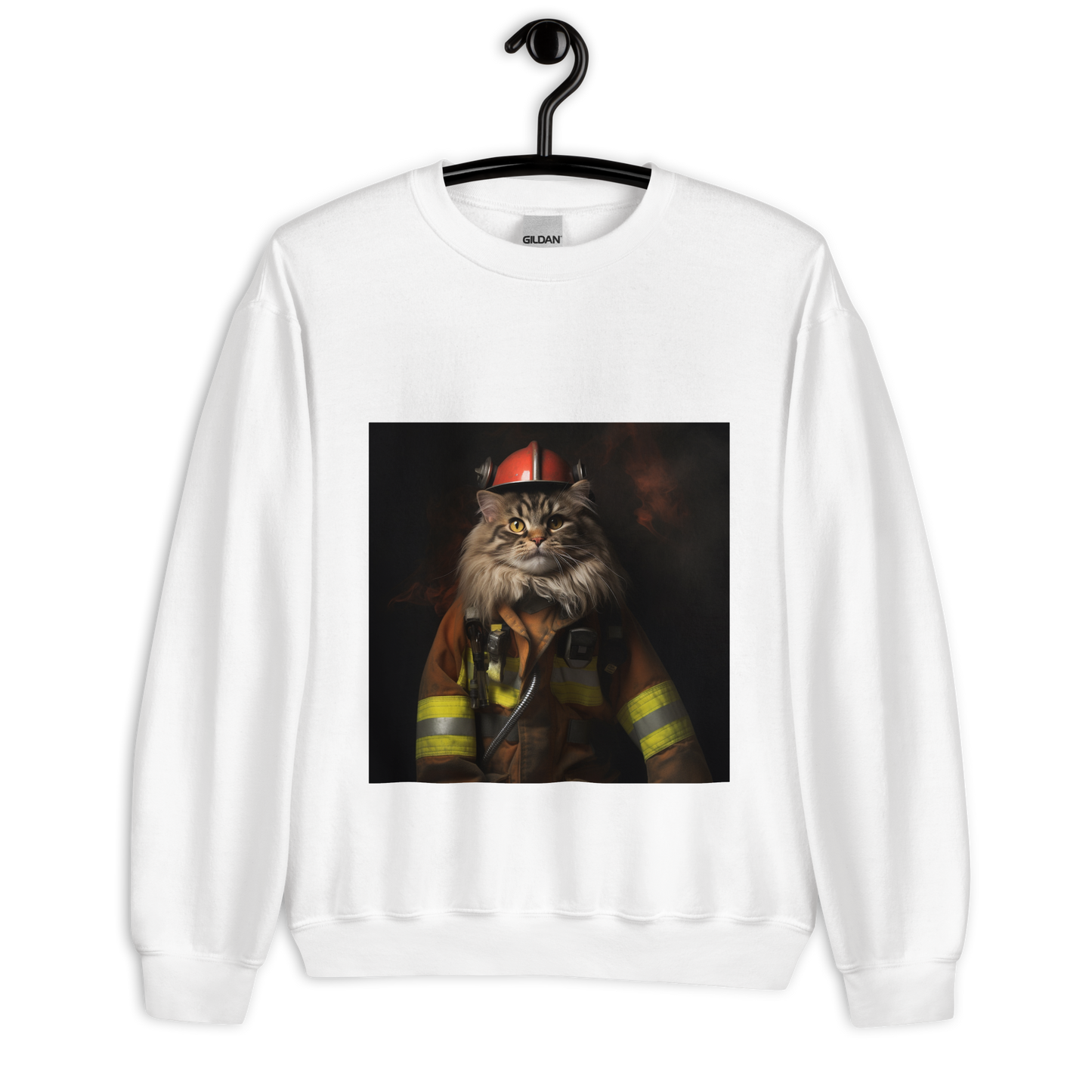 Maine Coon Firefighter Unisex Sweatshirt