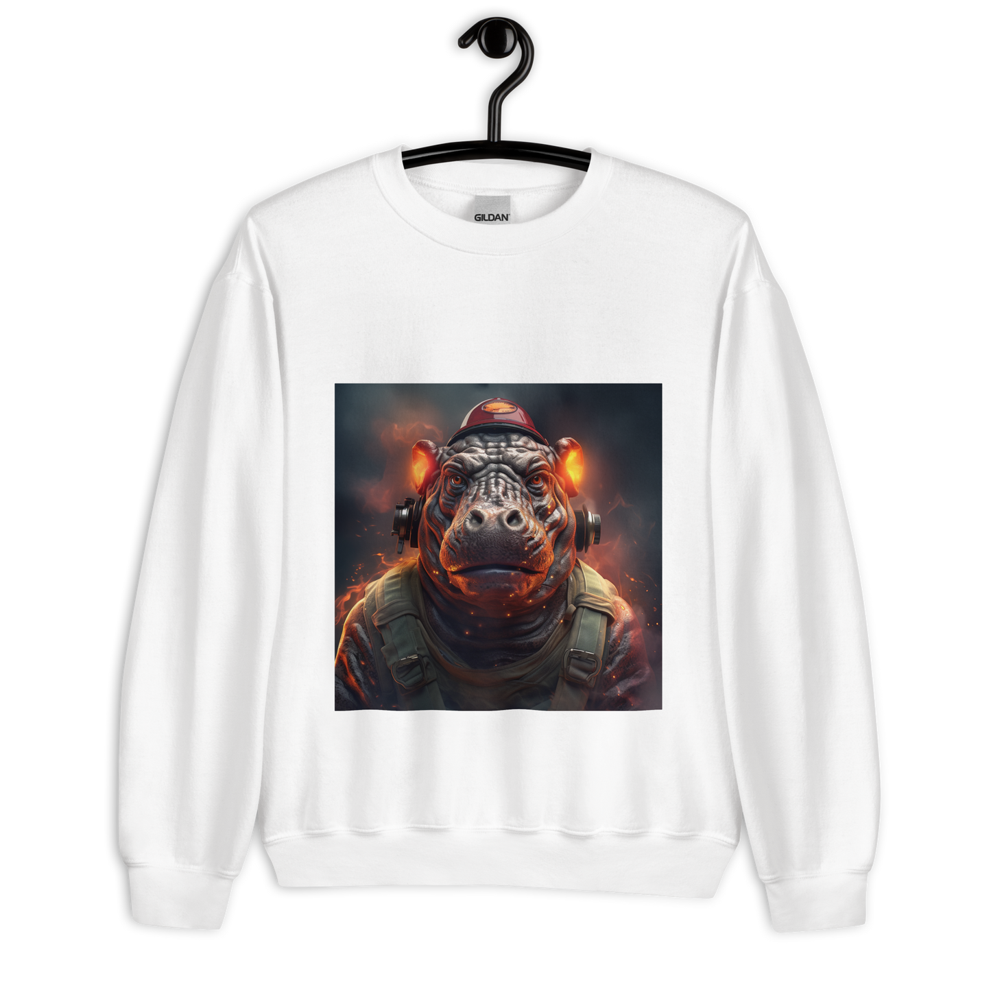 Hippo Firefighter Unisex Sweatshirt