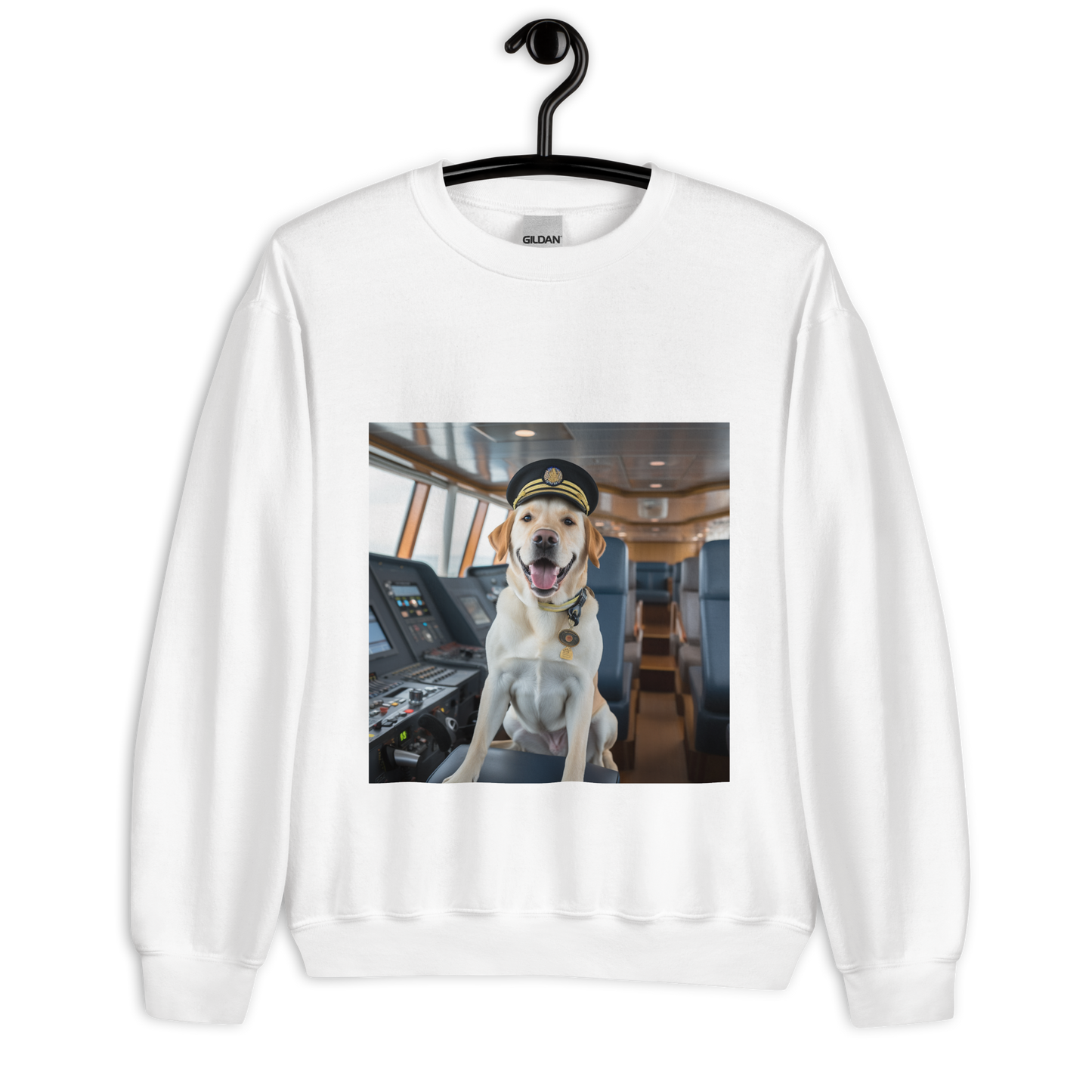 Labrador Retriever CruiseShipCaptain Unisex Sweatshirt