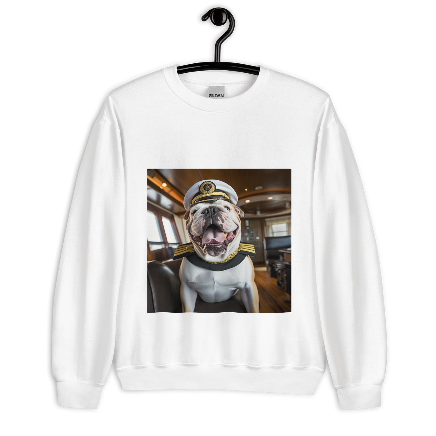 Bulldog CruiseShipCaptain Unisex Sweatshirt