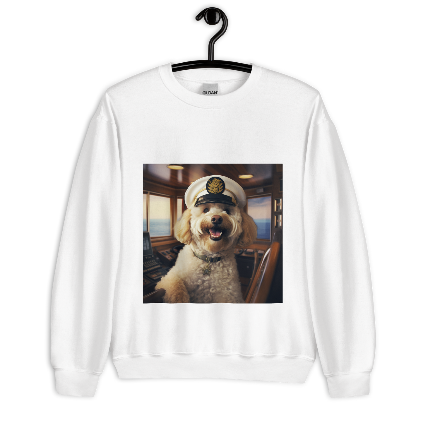 Poodle CruiseShipCaptain Unisex Sweatshirt