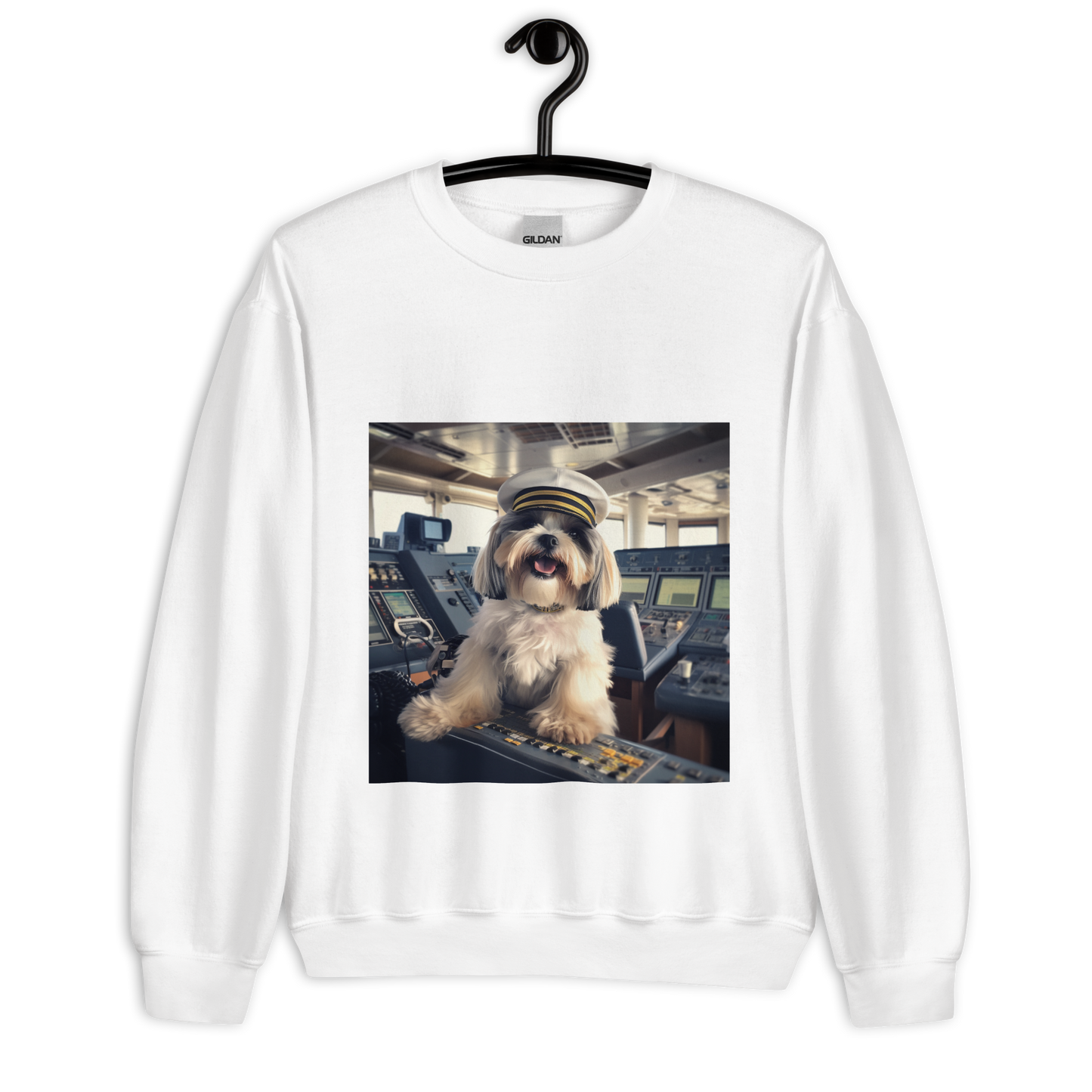 Shih Tzu CruiseShipCaptain Unisex Sweatshirt