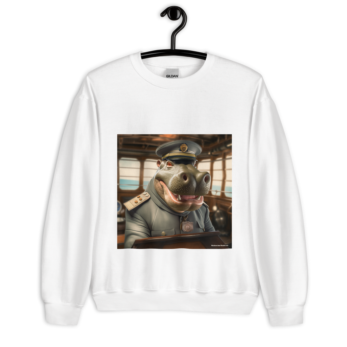 Hippo CruiseShipCaptain Unisex Sweatshirt