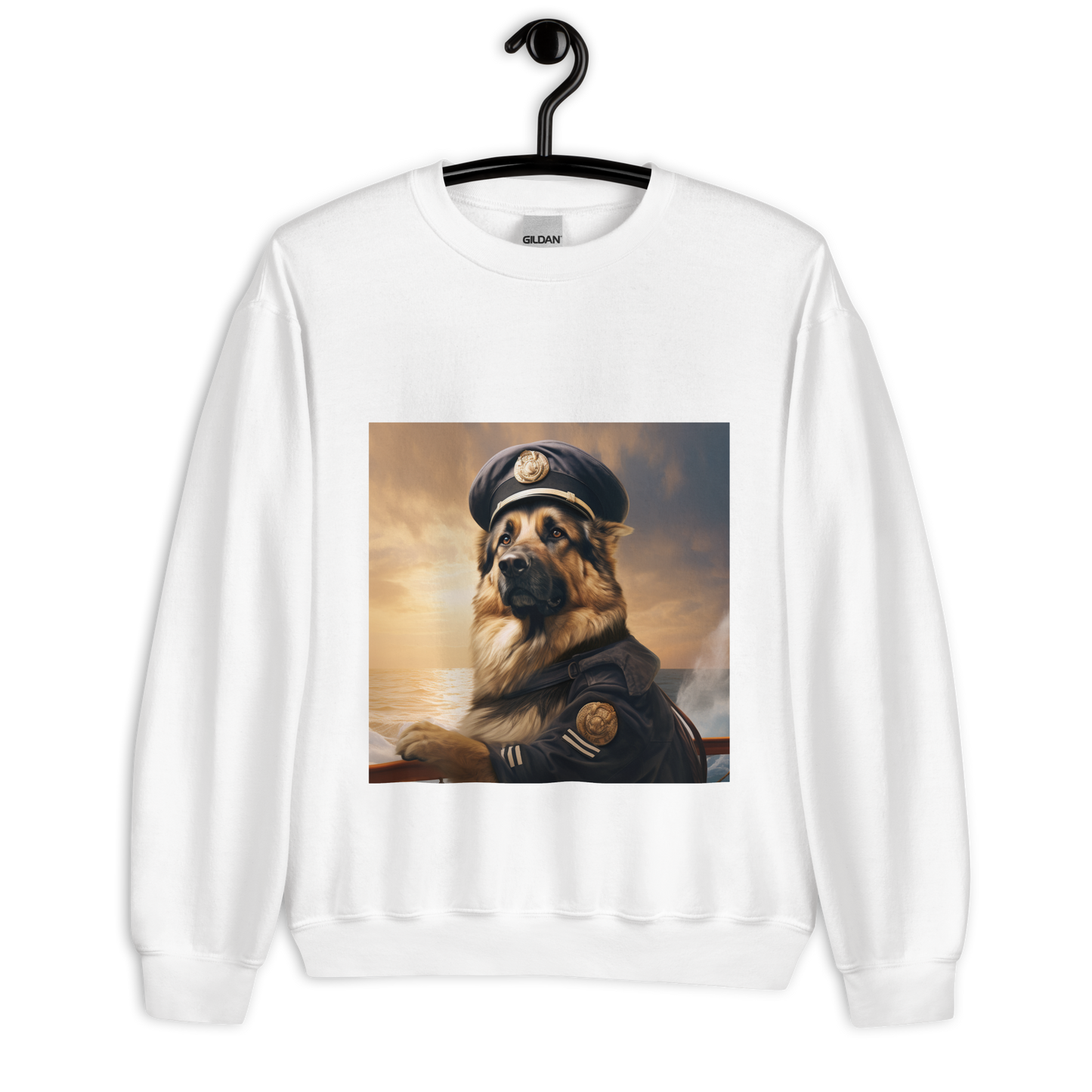 German Shepherd NavyOfficer Unisex Sweatshirt