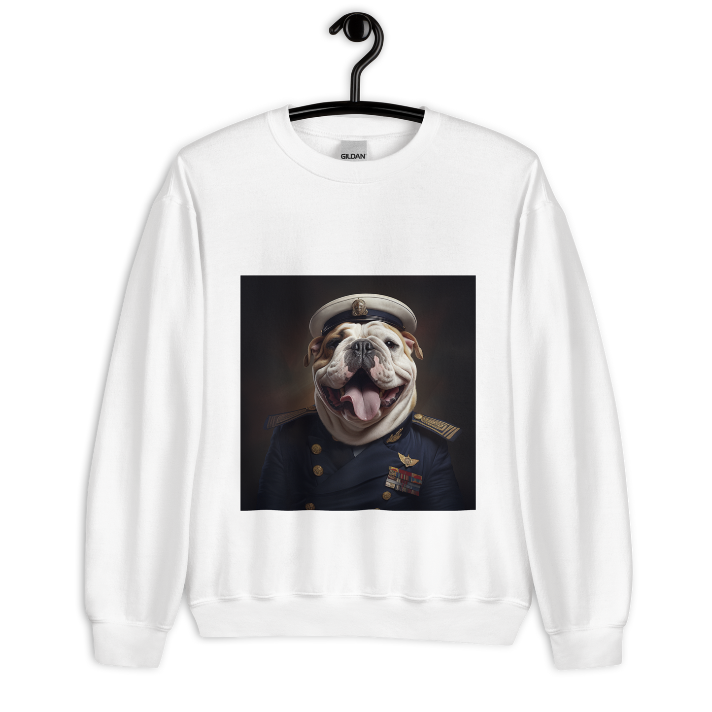 Bulldog NavyOfficer Unisex Sweatshirt