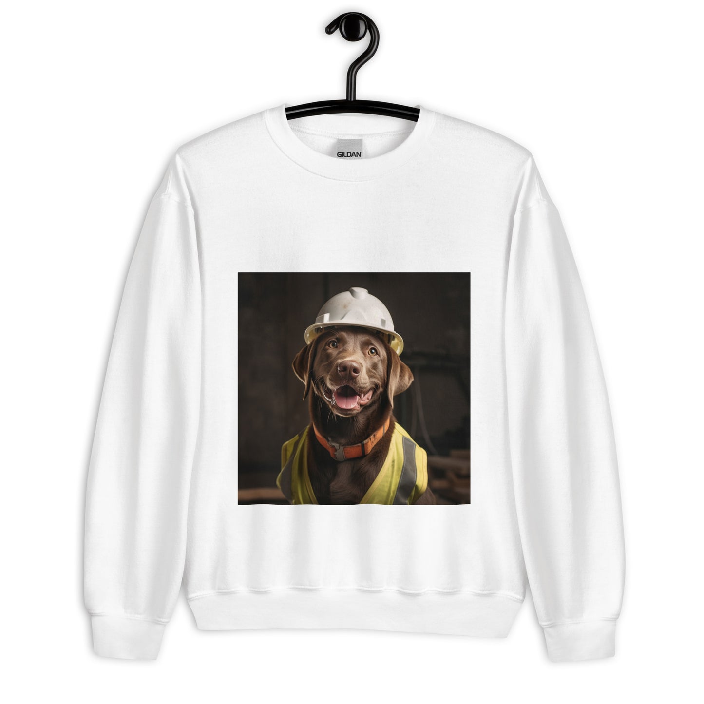 Labrador Retriever ConstructionWorker Unisex Sweatshirt