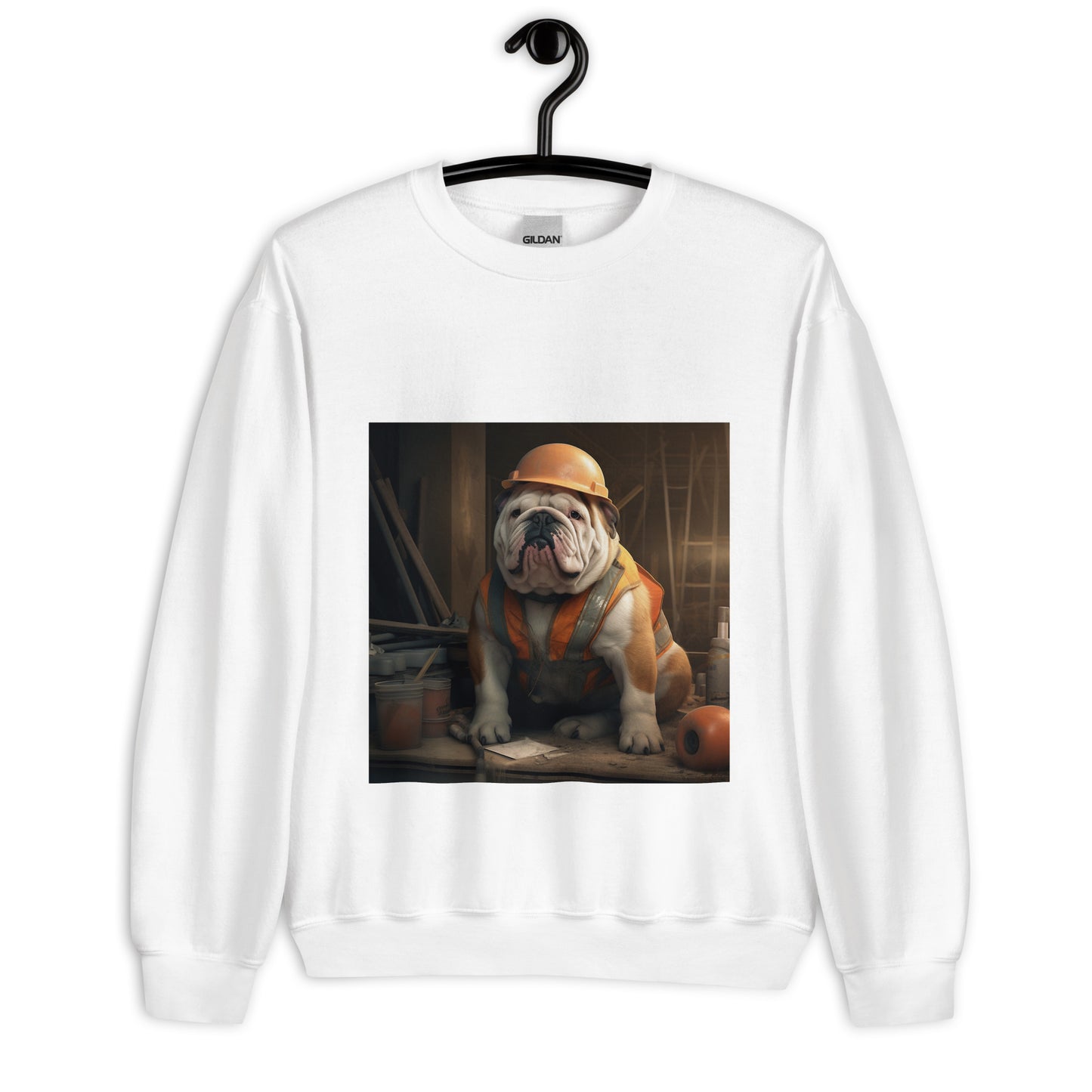 Bulldog ConstructionWorker Unisex Sweatshirt