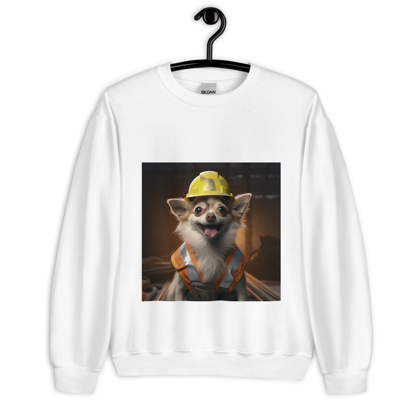 Chihuahua ConstructionWorker Unisex Sweatshirt