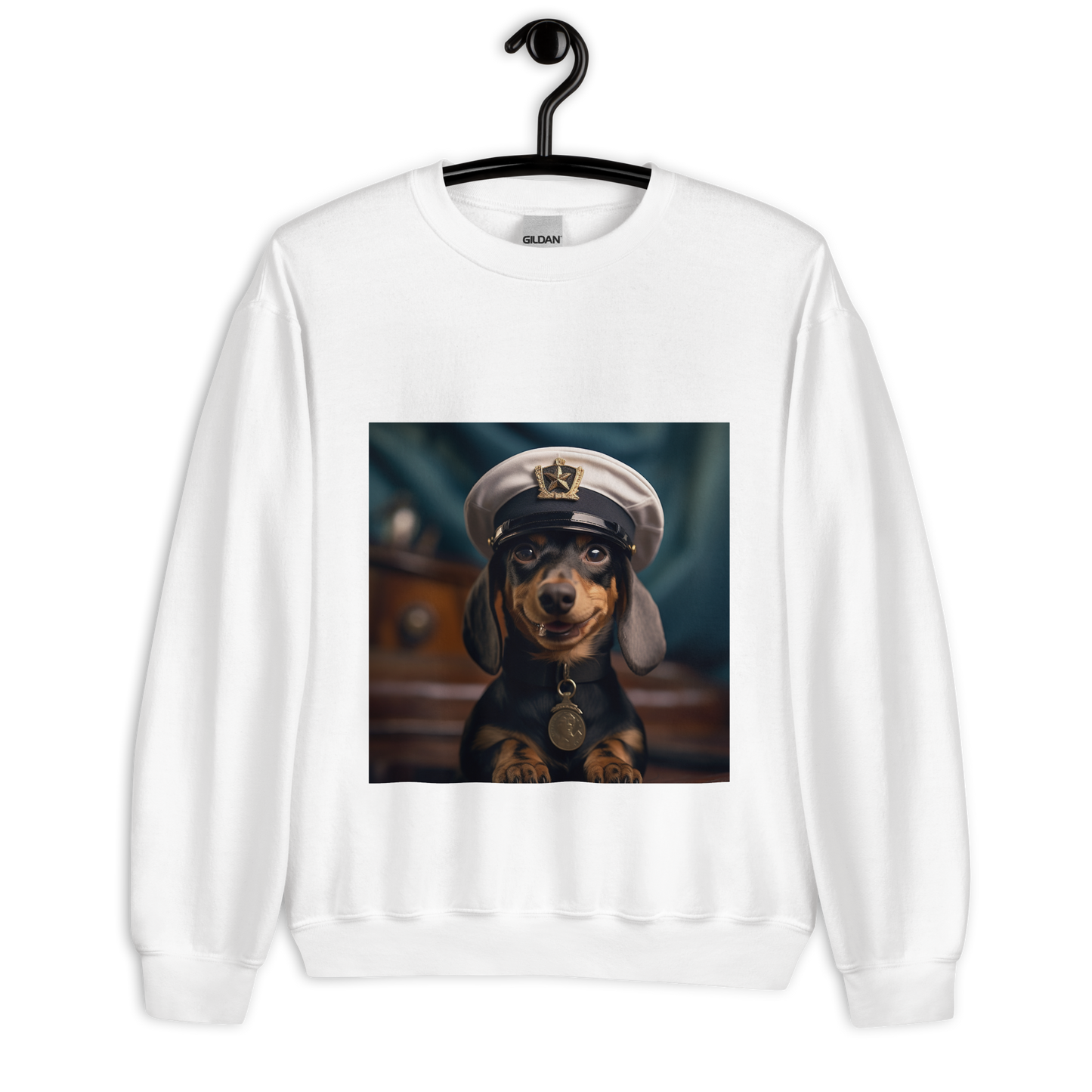 Dachshund NavyOfficer Unisex Sweatshirt