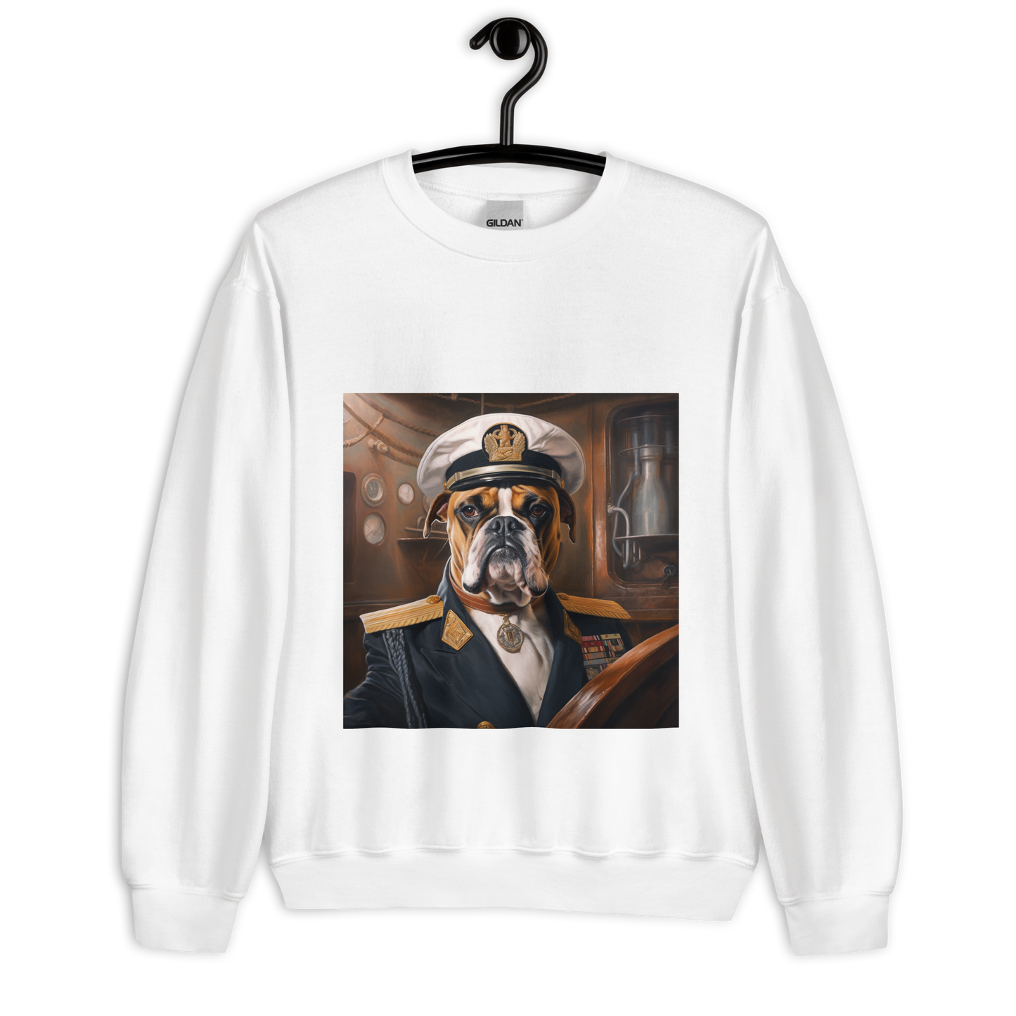 Boxer NavyOfficer Unisex Sweatshirt