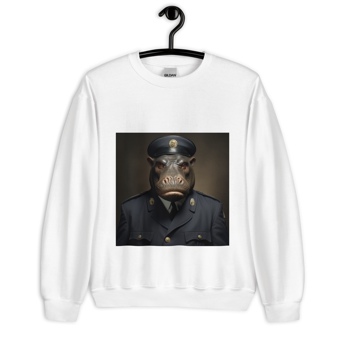 Hippo NavyOfficerv Unisex Sweatshirt