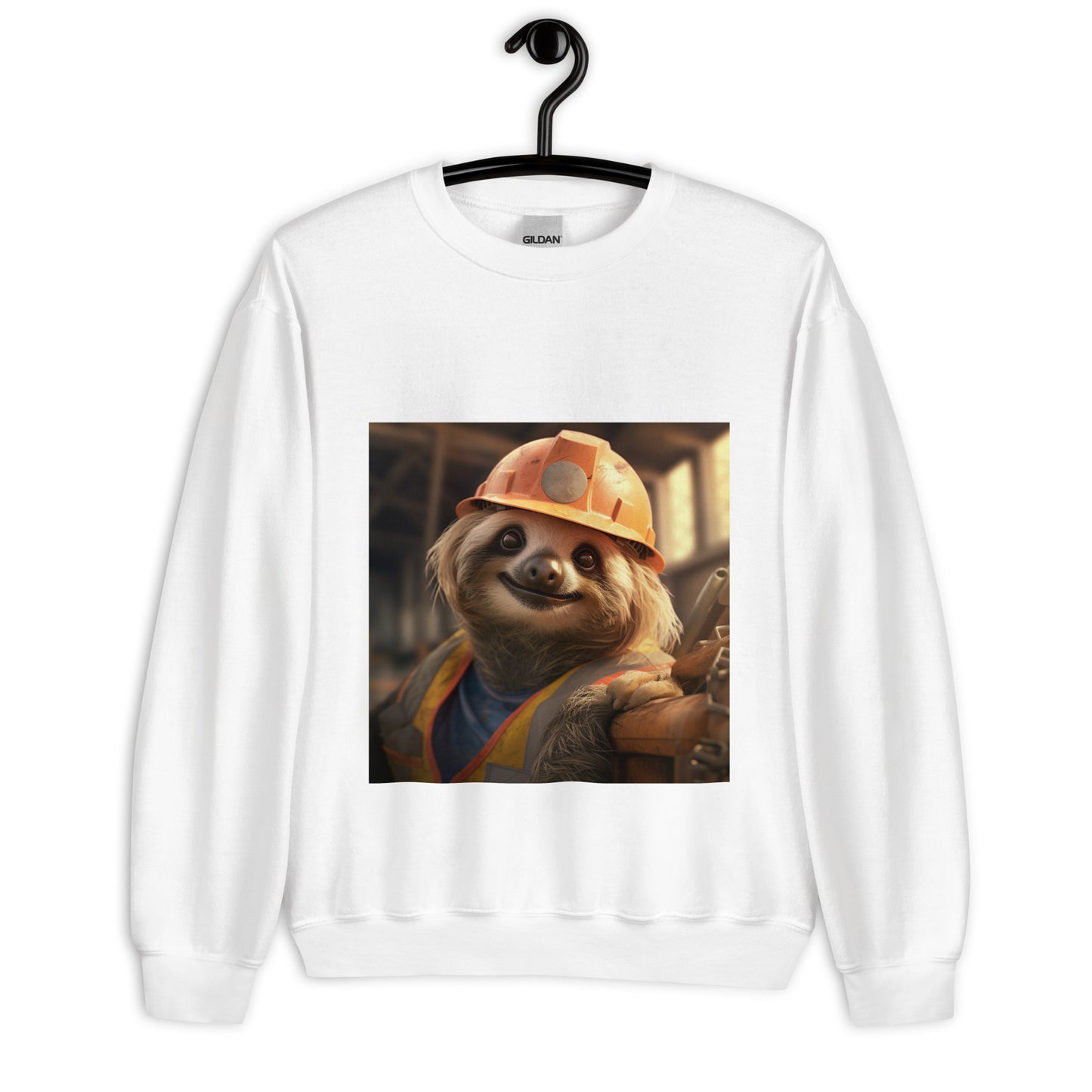 Sloth ConstructionWorker Unisex Sweatshirt