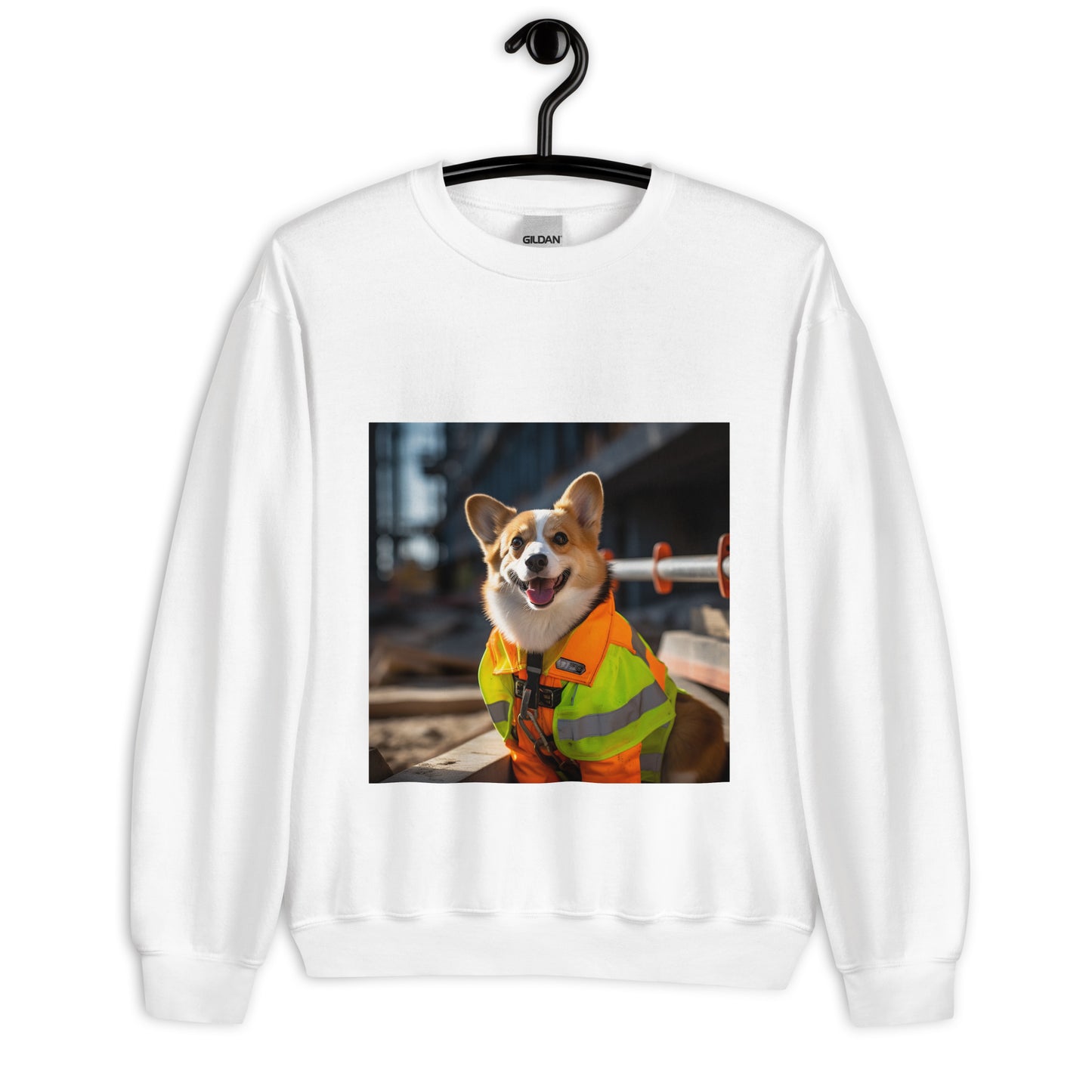 Pembroke Welsh Corgi ConstructionWorker Unisex Sweatshirt