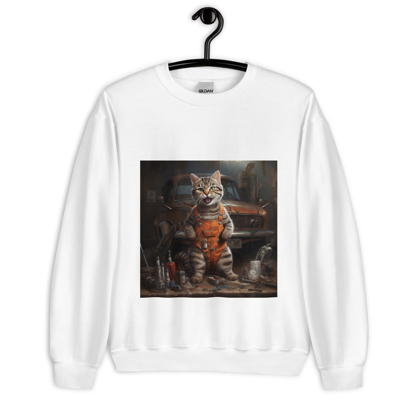 Domestic Shorthair AutoMechanic Unisex Sweatshirt