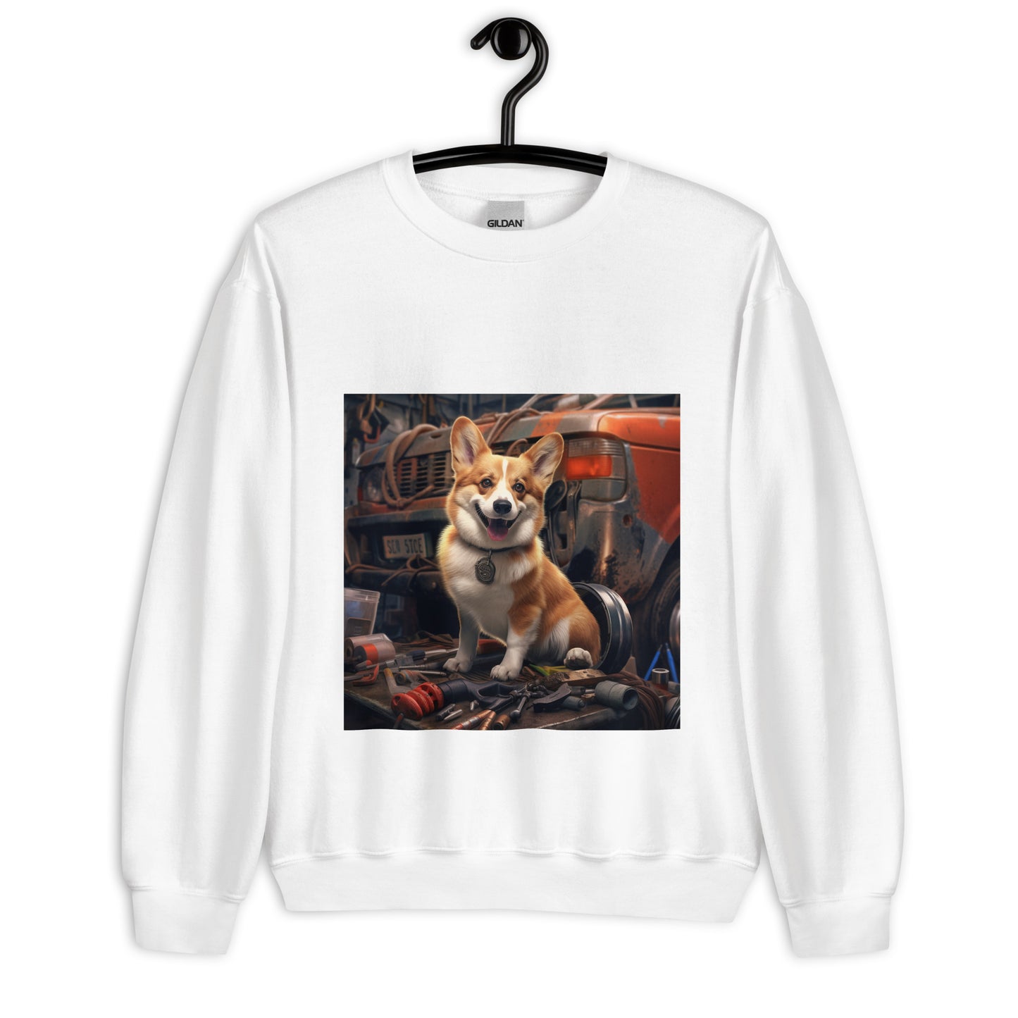 Pembroke Welsh Corgi AutoMechanic Unisex Sweatshirt