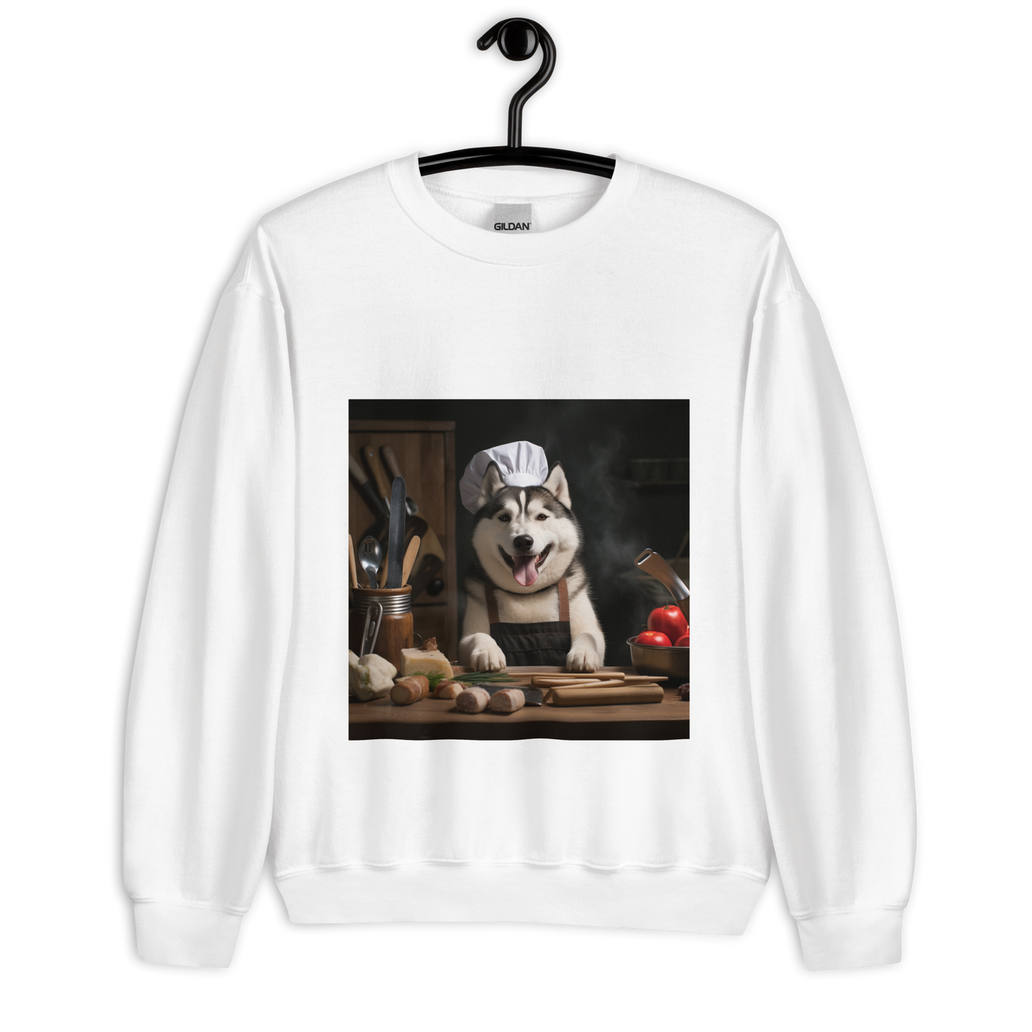 Siberian Husky Chef Unisex Sweatshirt