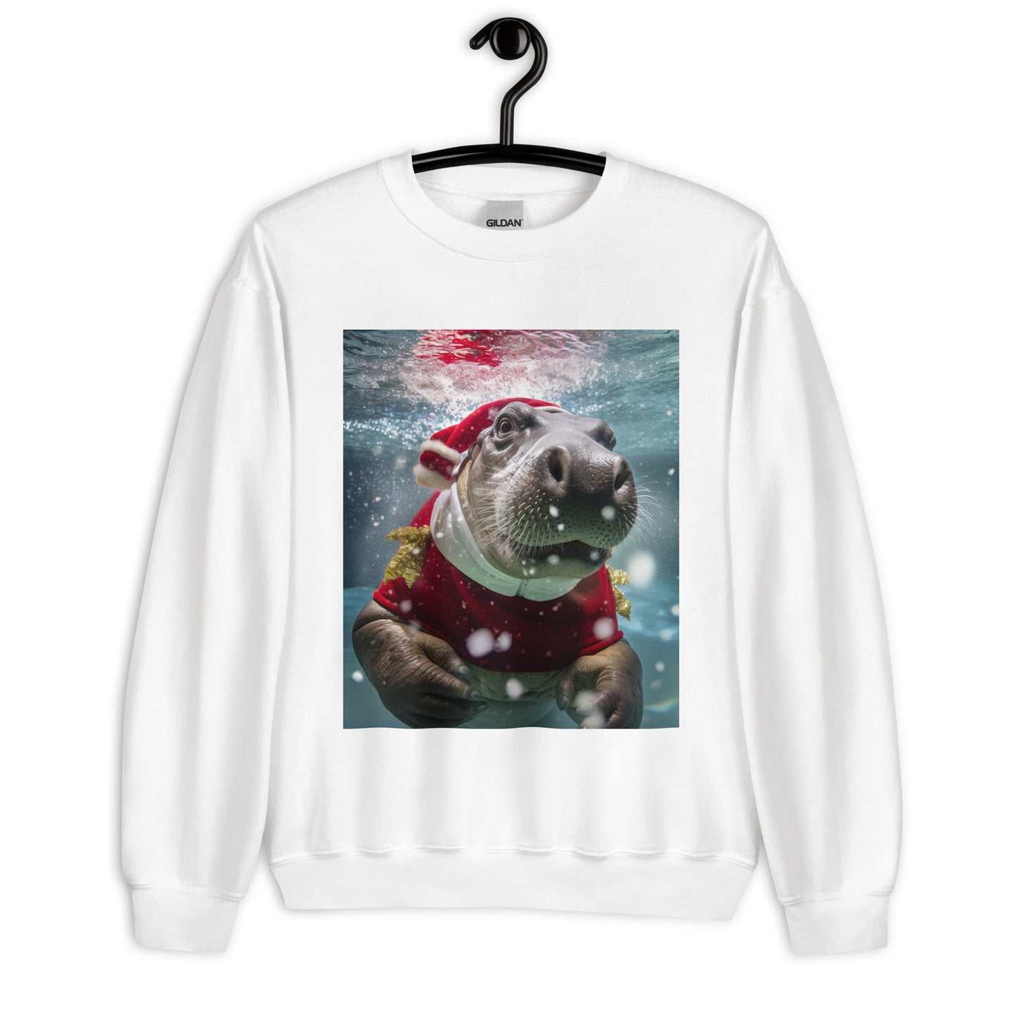 Hippo Christmas Unisex Sweatshirt