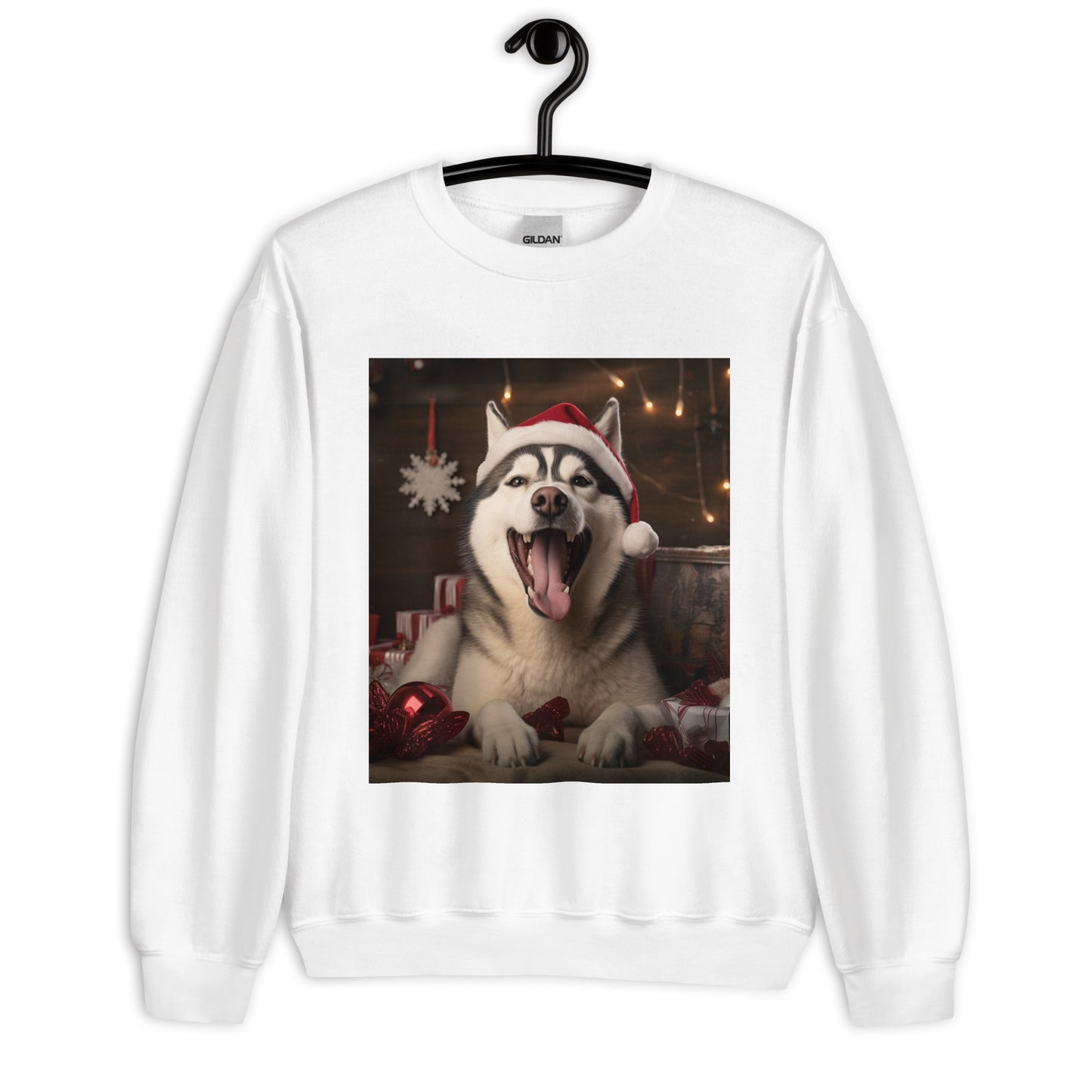 Siberian Husky Christmas Unisex Sweatshirt