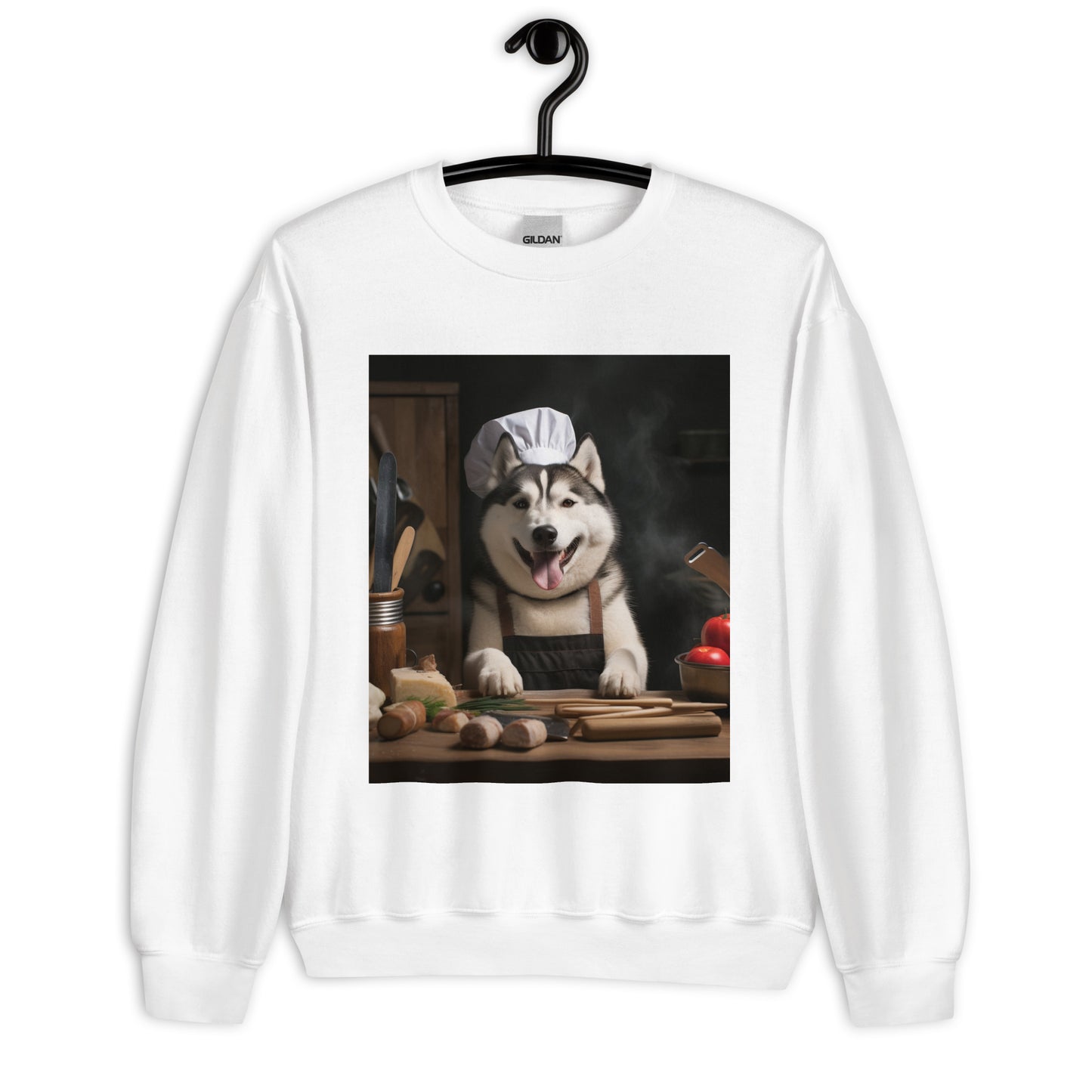 Siberian Husky Chef Unisex Sweatshirt