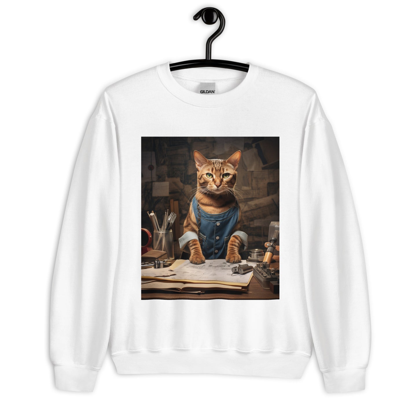 Domestic Shorthair AutoMechanic Unisex Sweatshirt