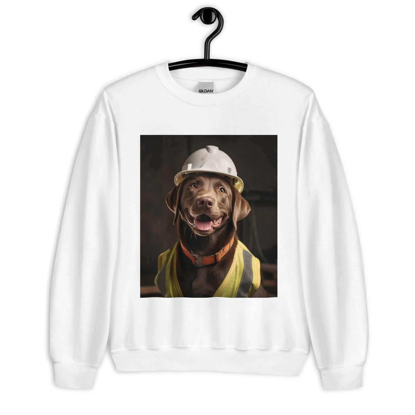 Labrador Retriever ConstructionWorker Unisex Sweatshirt