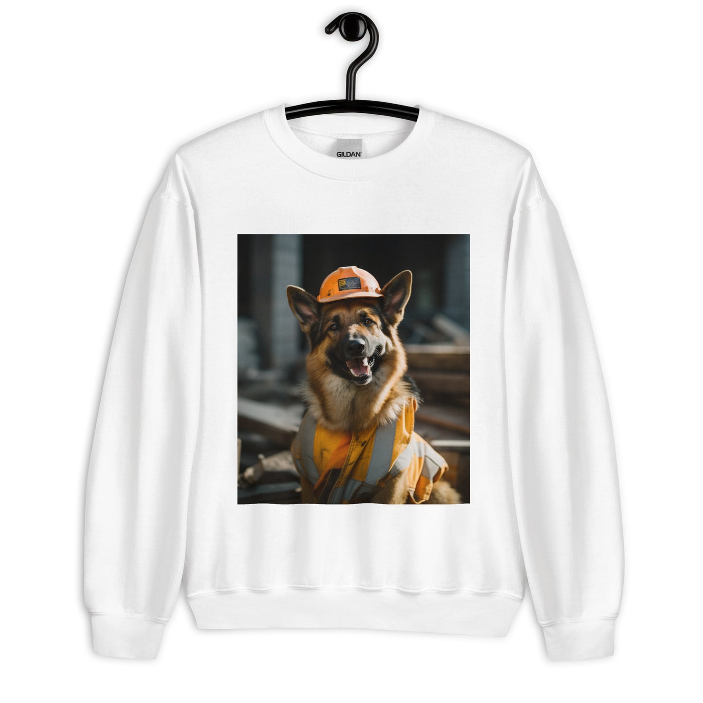 German Shepherd ConstructionWorker Unisex Sweatshirt