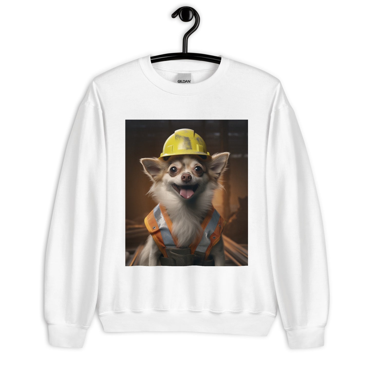 Chihuahua ConstructionWorker Unisex Sweatshirt