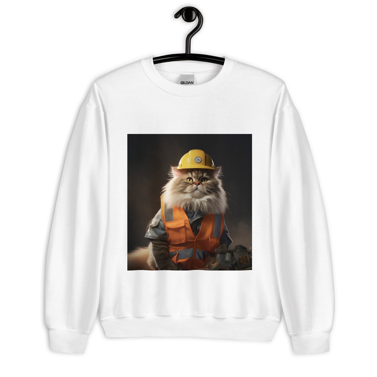 Maine Coon ConstructionWorker Unisex Sweatshirt