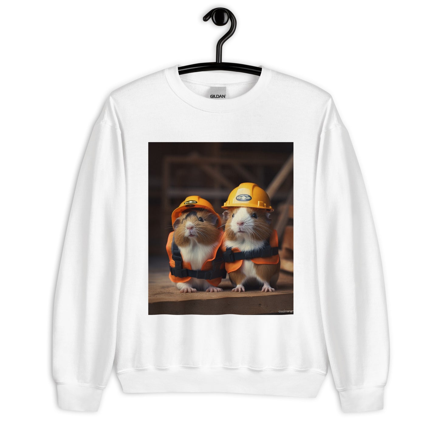 Guinea Pigs ConstructionWorker Unisex Sweatshirt