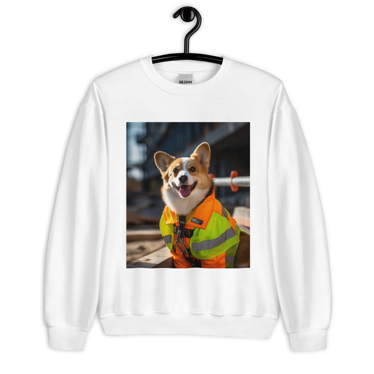 Pembroke Welsh Corgi ConstructionWorker Unisex Sweatshirt